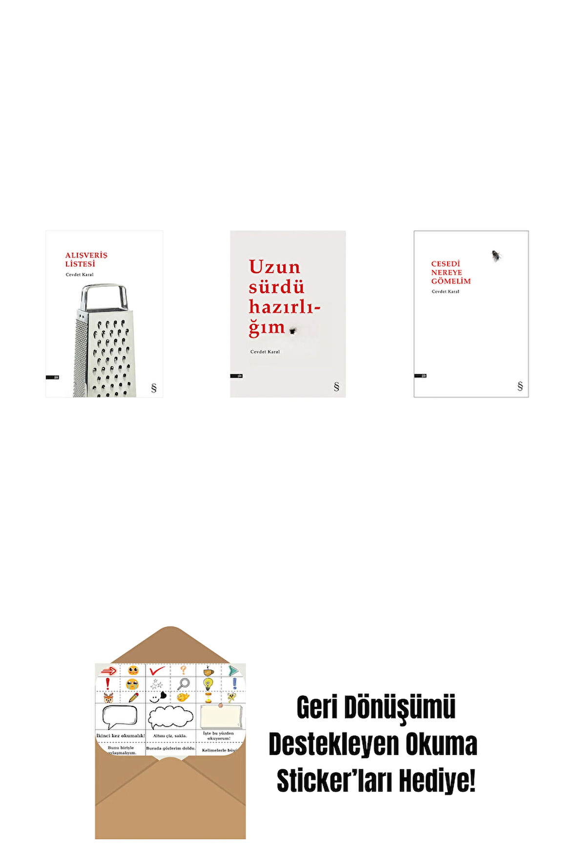 Alışveriş Listesi + Uzun Sürdü Hazırlığım + Cesedi Nereye Gömelim + Okuma Sticker'ları