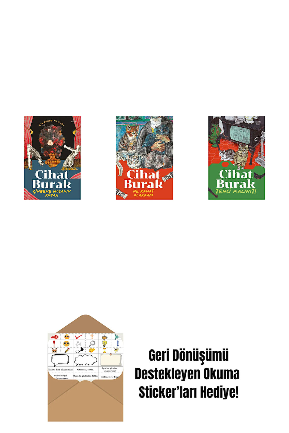 Çingene Hocanın Rüyası + Ne Rahat Olurdum + Zenci Kalınız + Okuma Sticker'ları