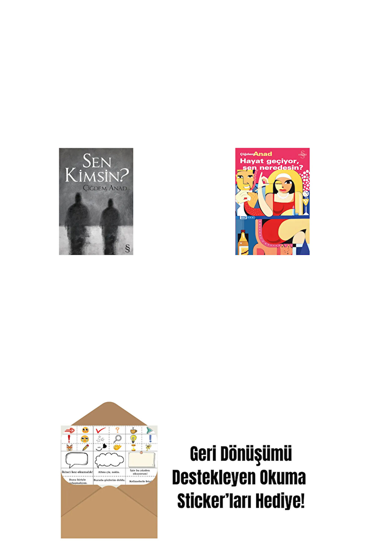Sen Kimsin? + Hayat Geçiyor, Sen Neredesin? + Okuma Sticker'ları