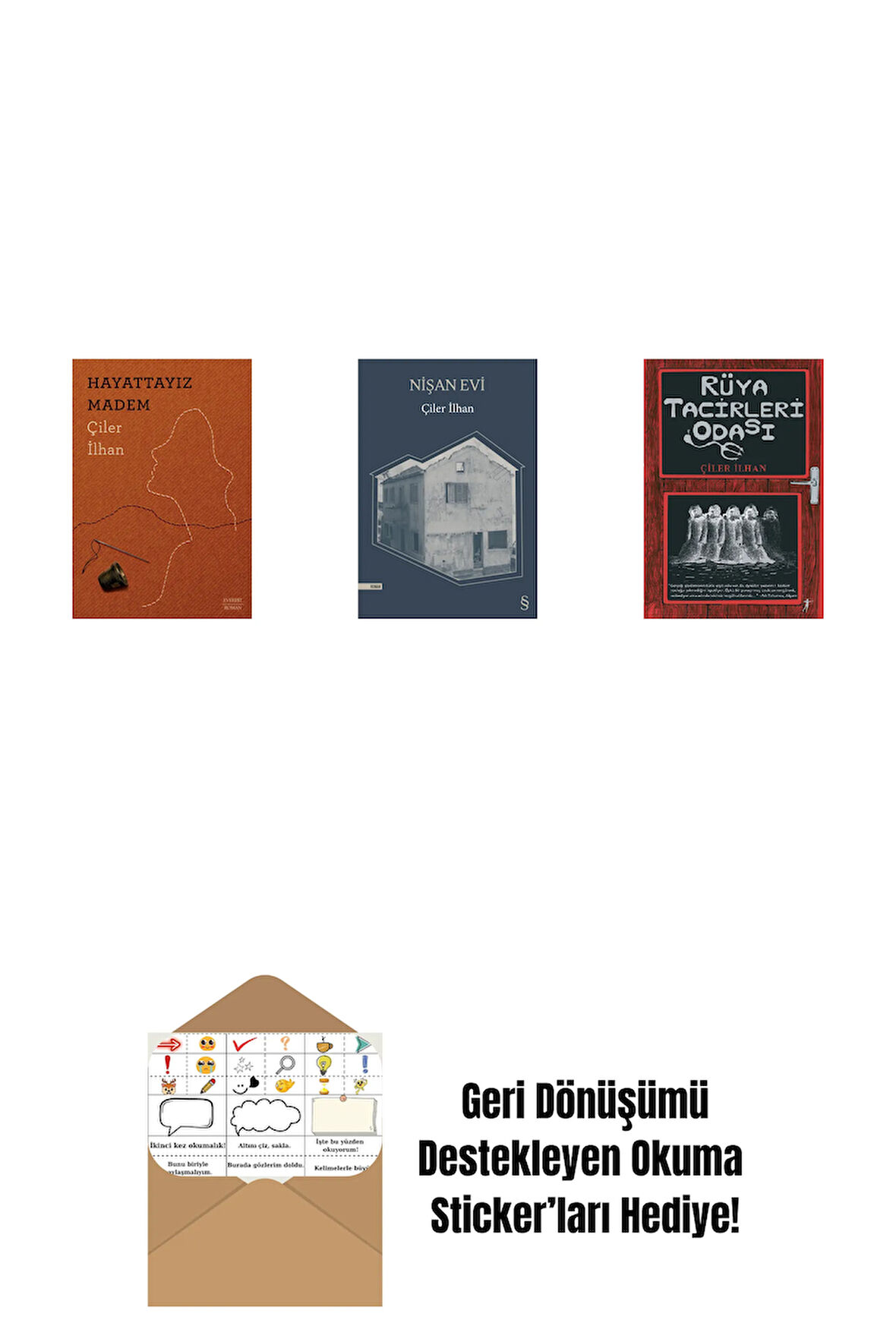 Hayattayız Madem + Nişan Evi + Rüya Tacirleri Odası + Okuma Sticker'ları