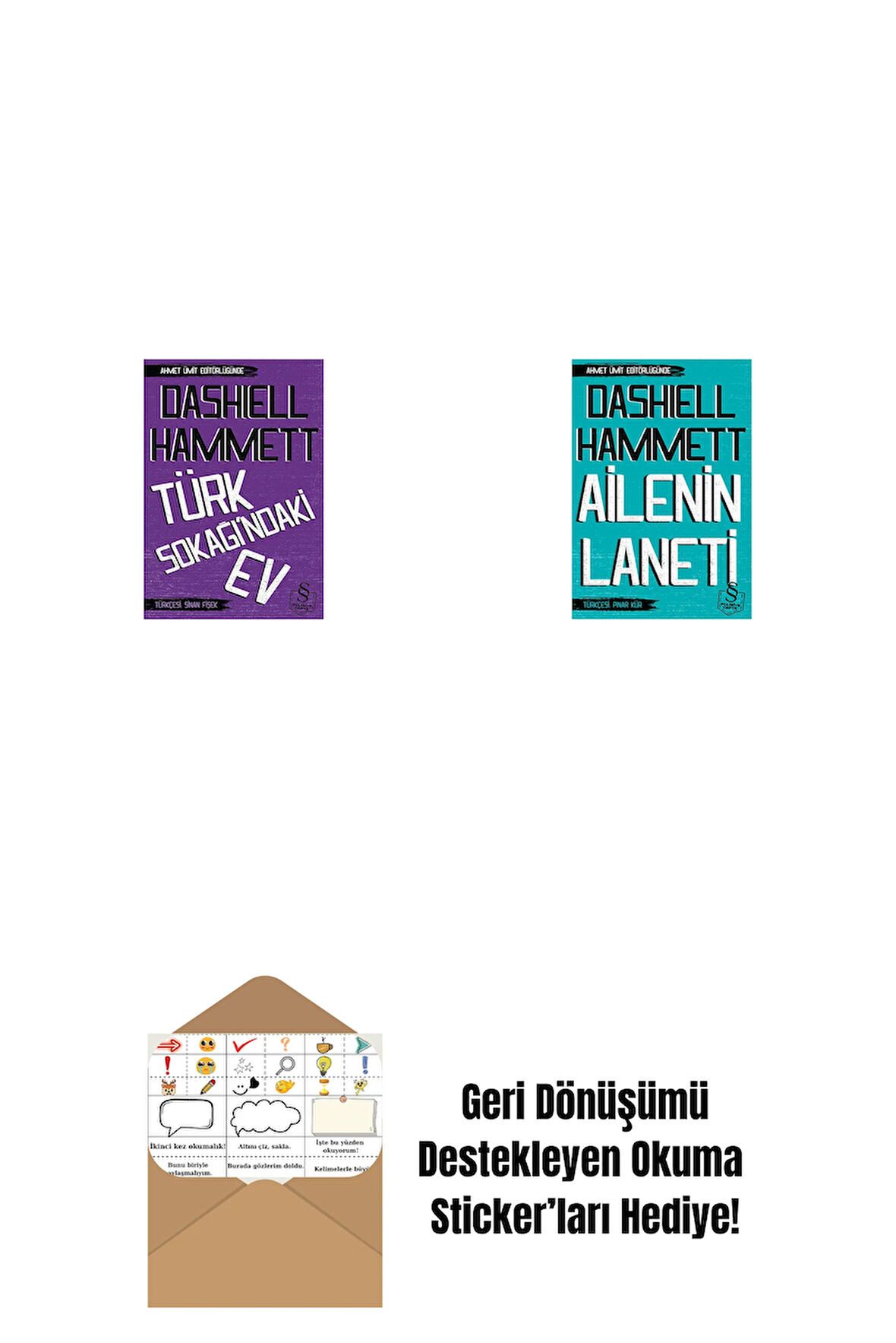 Türk Sokağındaki Ev (Cep Boy) + Ailenin Laneti (Cep Boy) + Okuma Sticker'ları