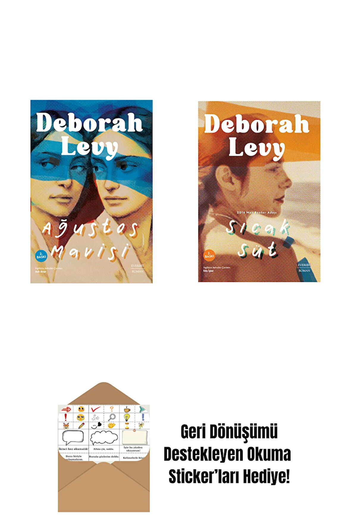 Ağustos Mavisi + Her Şeyi Gören Adam + Okuma Sticker'ları
