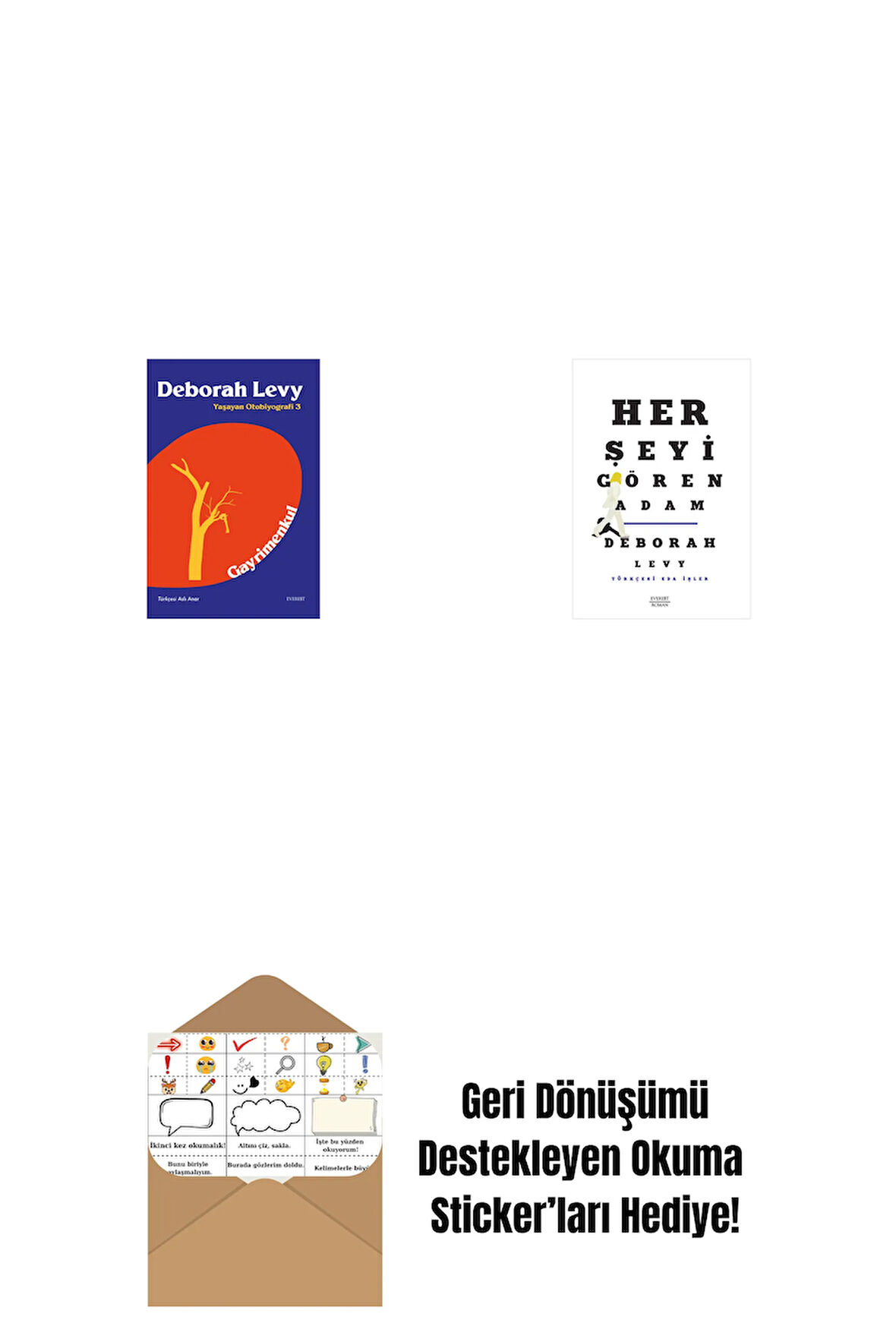 Yaşamanın Bedeli + Eve Yüzerken + Okuma Sticker'ları