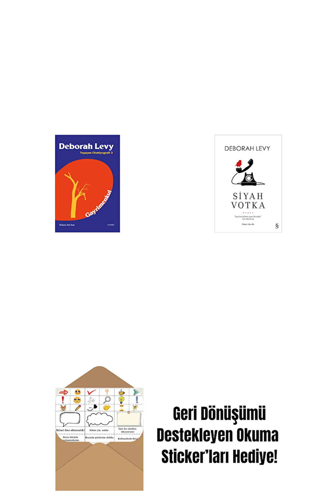 Gayrimenkul + Sıcak Süt + Okuma Sticker'ları