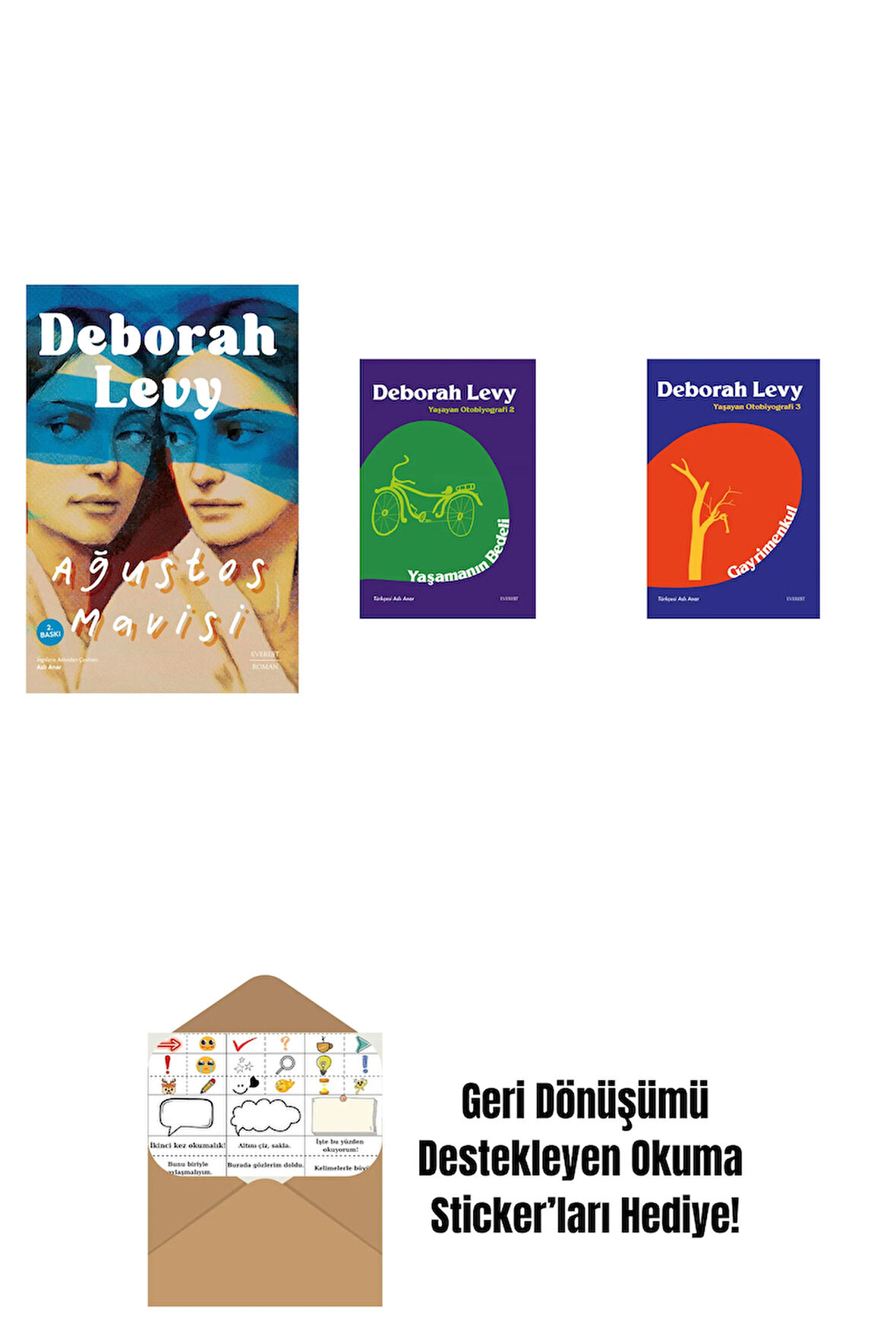 Siyah Votka + Eve Yüzerken + Okuma Sticker'ları