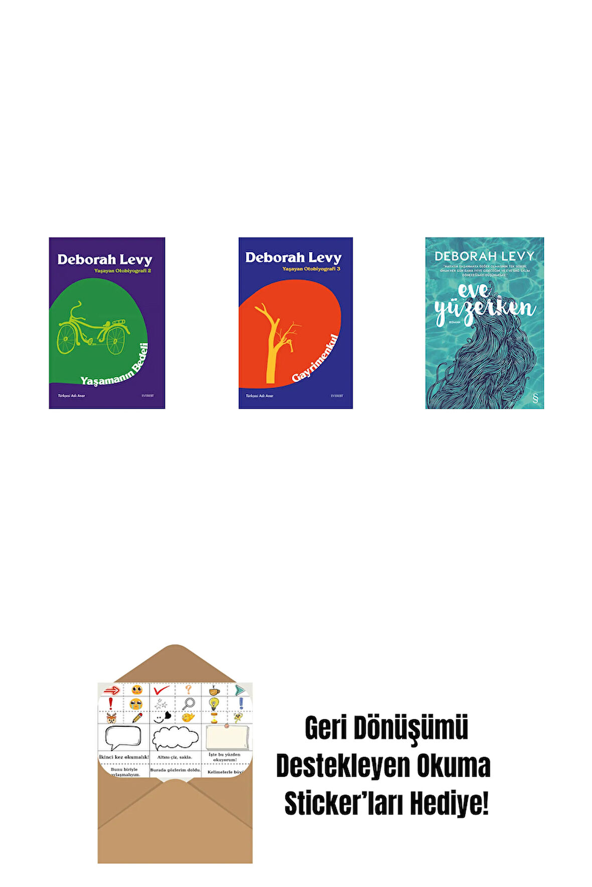 Yaşamanın Bedeli + Gayrimenkul + Eve Yüzerken + Okuma Sticker'ları