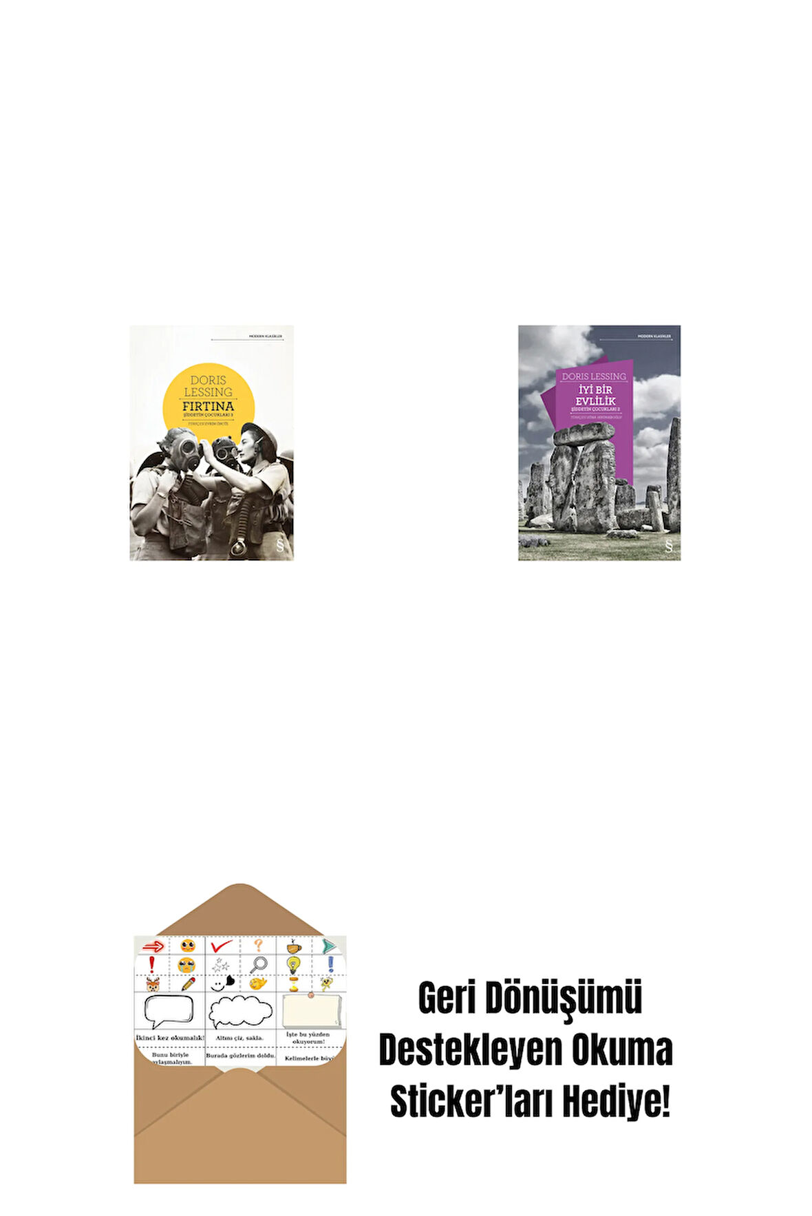 Fırtına + İyi Bir Evlilik + Okuma Sticker'ları
