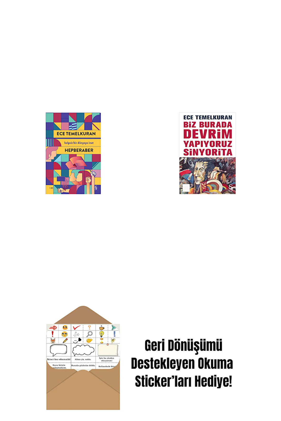 Hepberaber + Biz Burada Devrim Yapıyoruz Sinyorita (Cep Boy) + Okuma Sticker'ları