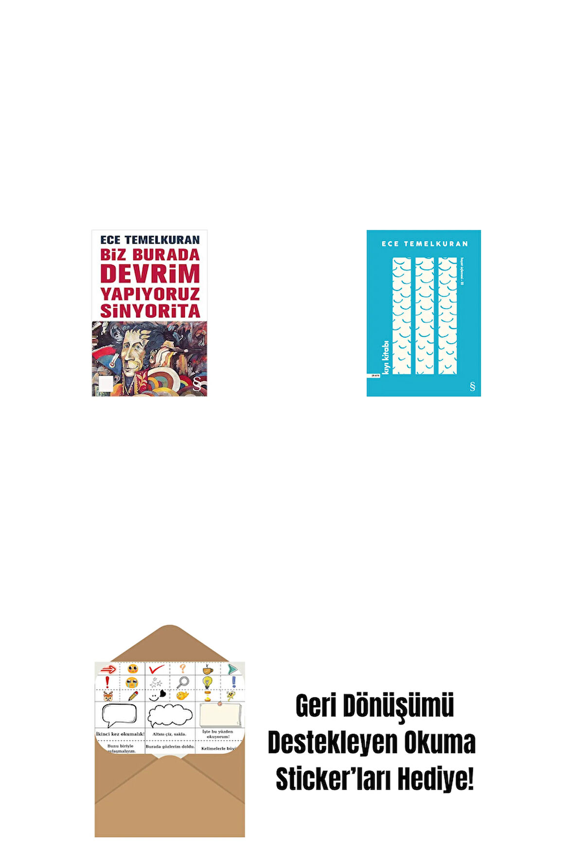 Biz Burada Devrim Yapıyoruz Sinyorita (Cep Boy) + Kıyı Kitabı + Okuma Sticker'ları