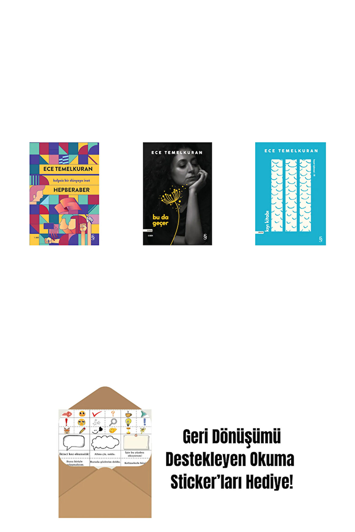Hepberaber + Bu da Geçer + Kıyı Kitabı + Okuma Sticker'ları