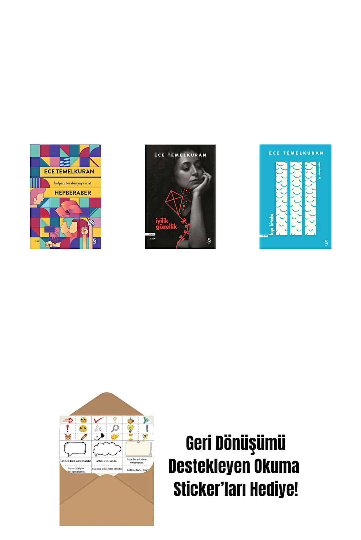 Hepberaber + İyilik Güzellik + Kıyı Kitabı + Okuma Sticker'ları