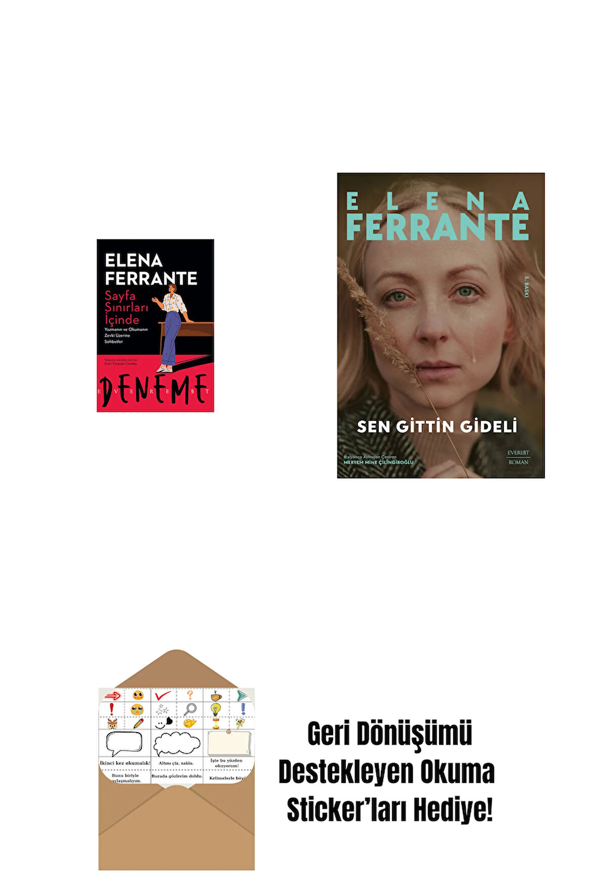 Sayfa Sınırları İçinde + Sen Gittin Gideli + Okuma Sticker'ları