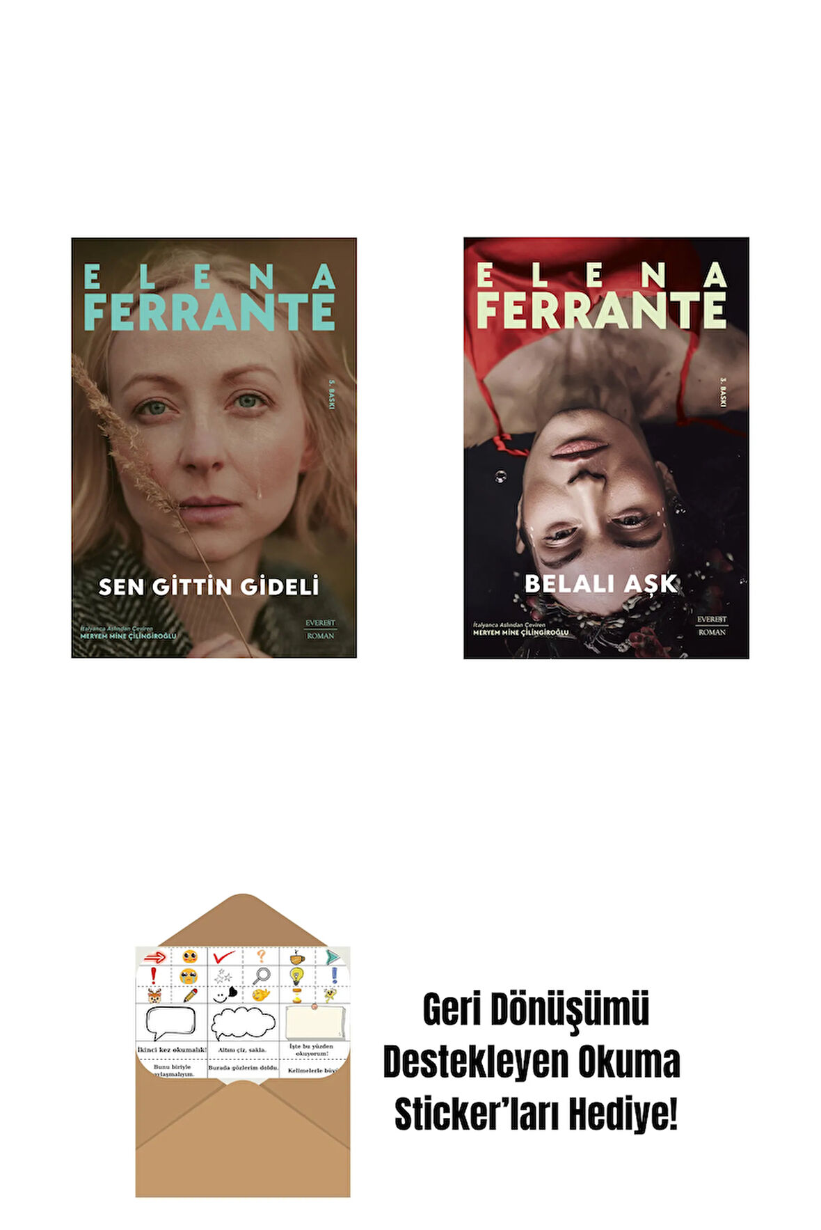 Sen Gittin Gideli + Belalı Aşk + Okuma Sticker'ları