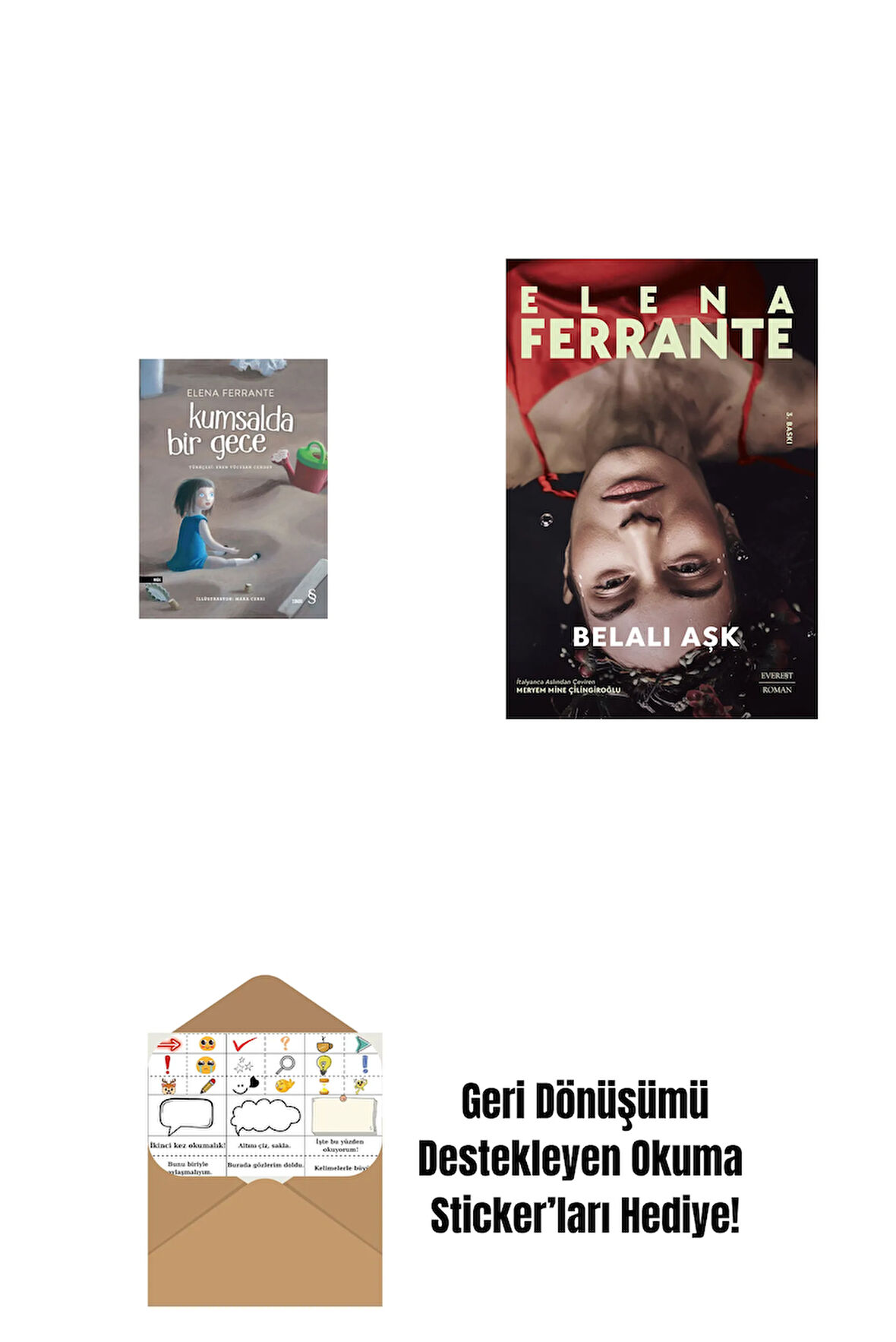 Kumsalda Bir Gece + Belalı Aşk + Okuma Sticker'ları