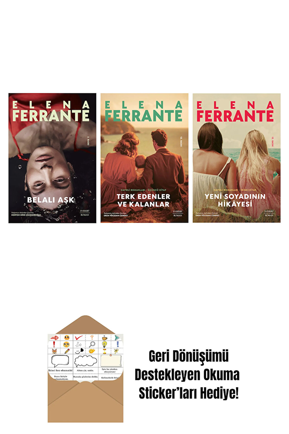 Belalı Aşk + Terk Edenler ve Kalanlar + Yeni Soyadının Hikâyesi + Okuma Sticker'ları