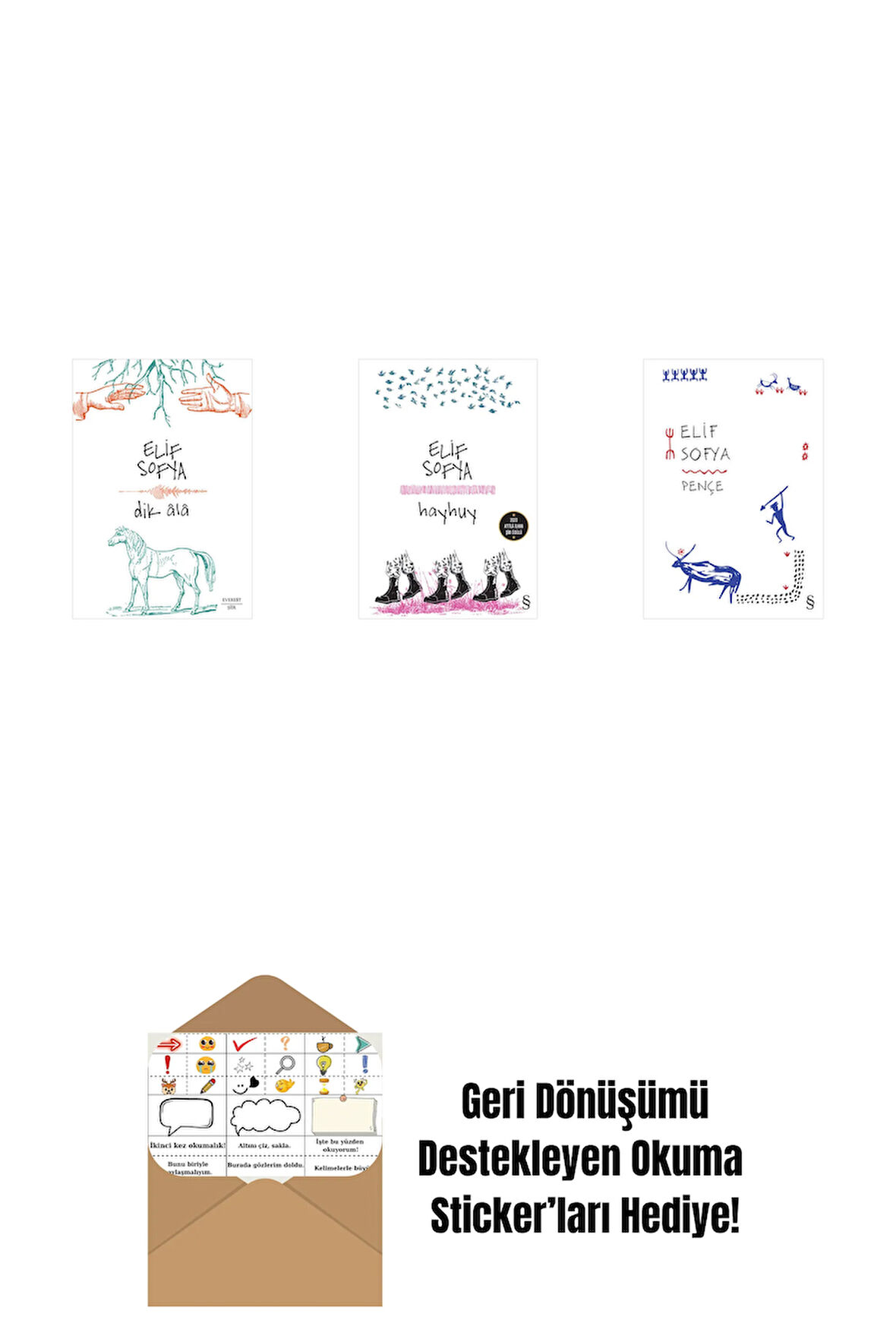 Dik Âlâ + Hayhuy + Pençe + Okuma Sticker'ları