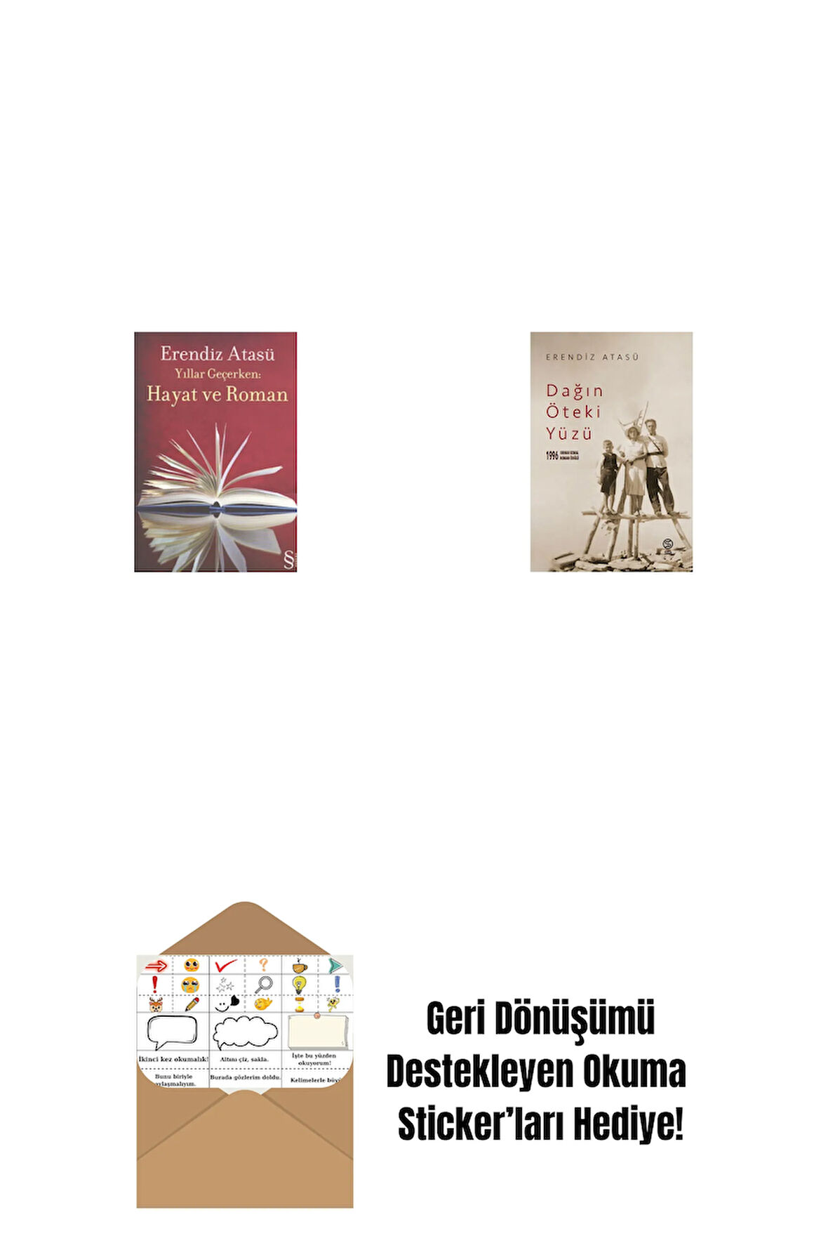 Yıllar Geçerken: Hayat ve Roman + Dağın Öteki Yüzü + Okuma Sticker'ları