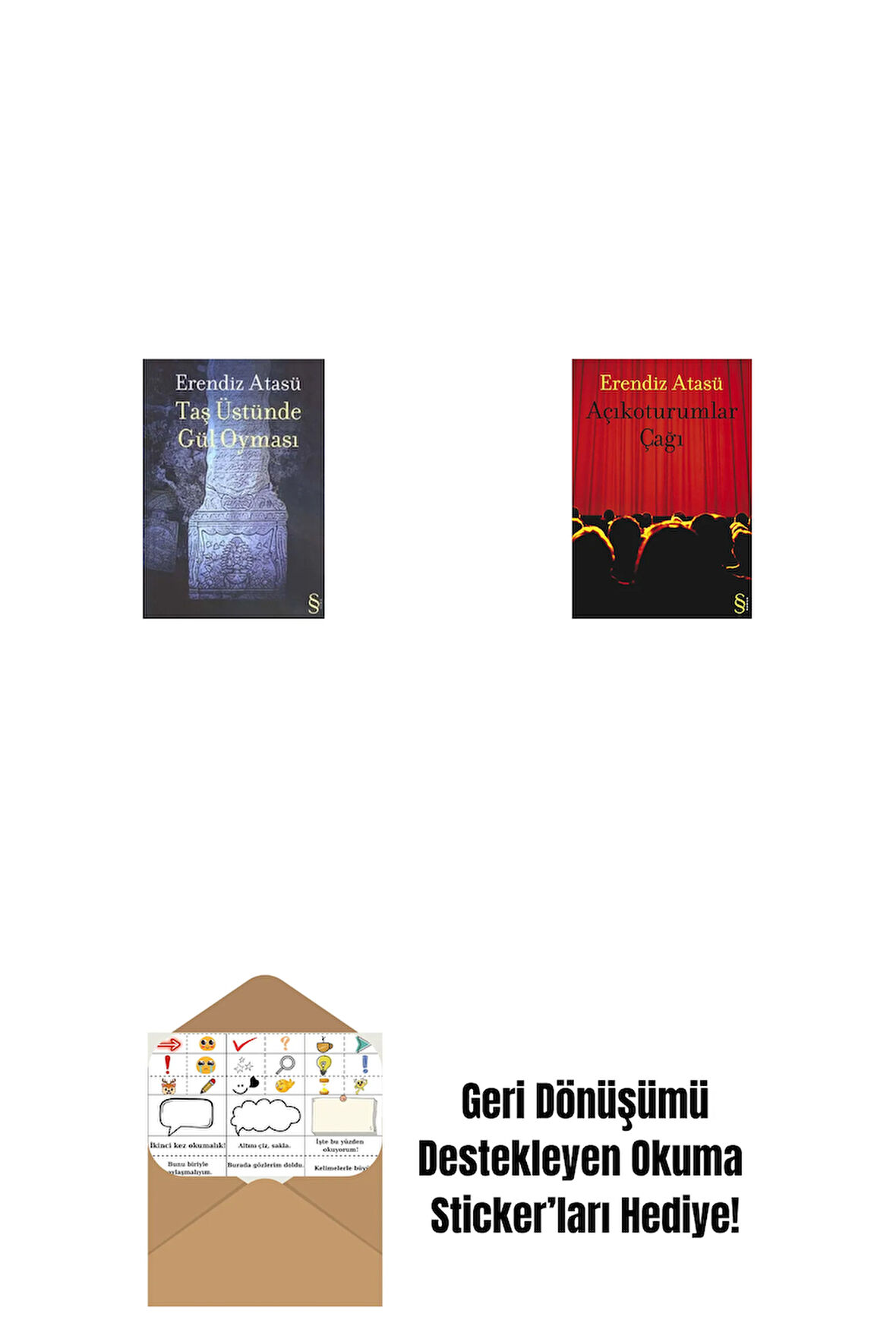 Taş Üstünde Gül Oyması + Açıkoturumlar Çağı + Okuma Sticker'ları