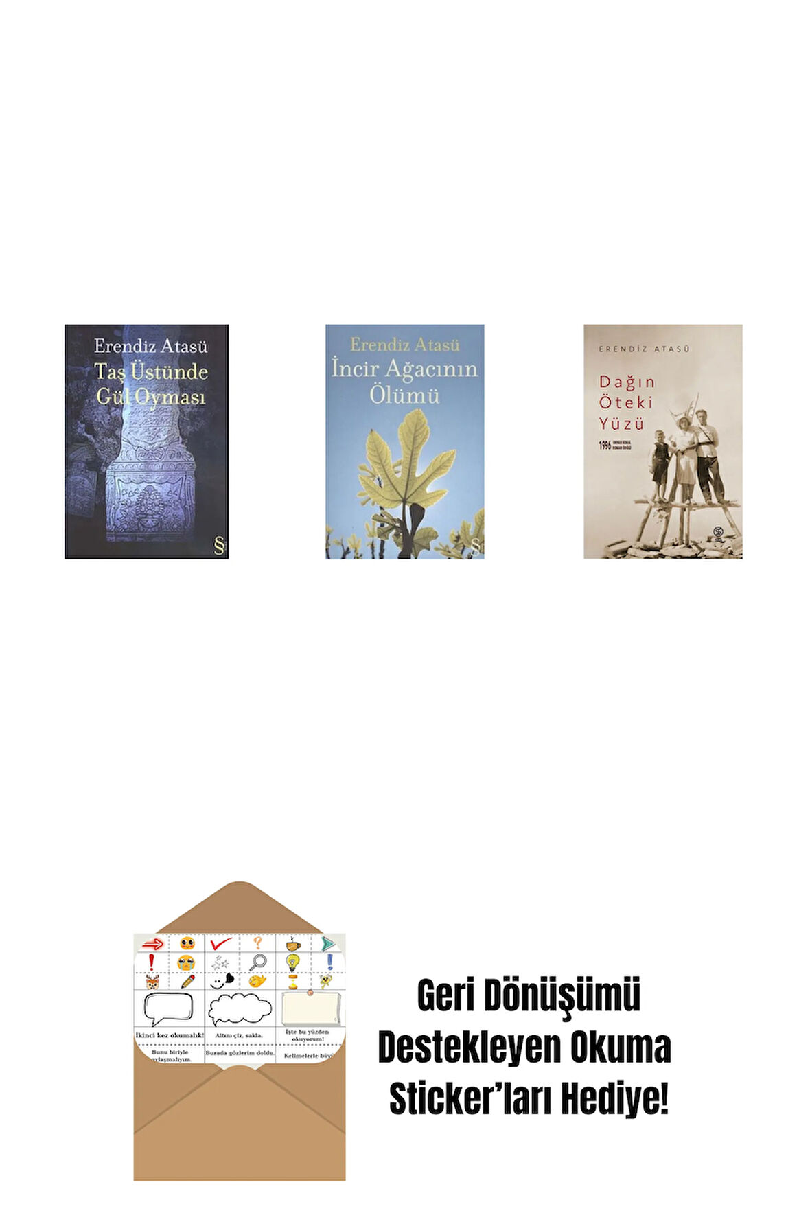 Taş Üstünde Gül Oyması + İncir Ağacının Ölümü + Dağın Öteki Yüzü + Okuma Sticker'ları