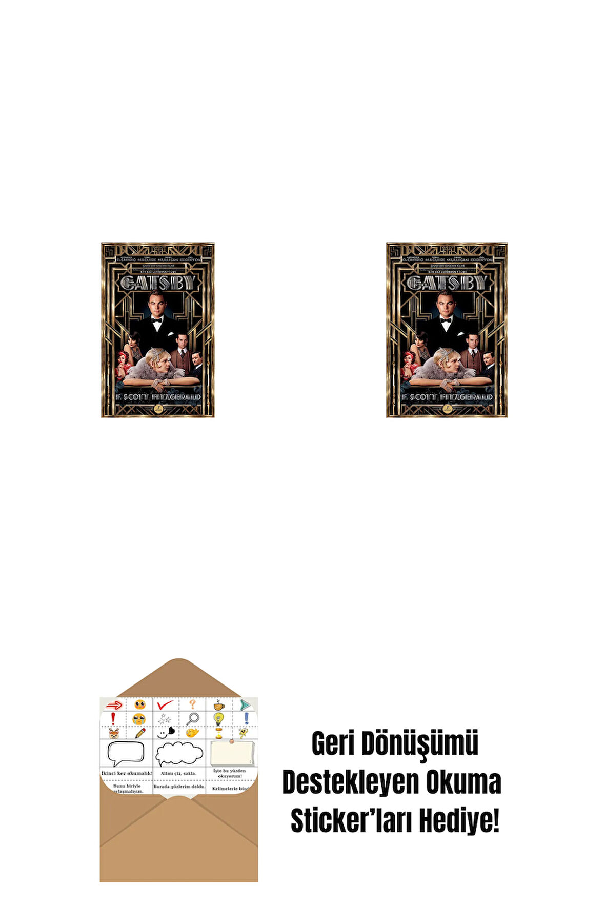 The Great Gatsby + Muhteşem Gatsby (Ciltli) + Okuma Sticker'ları