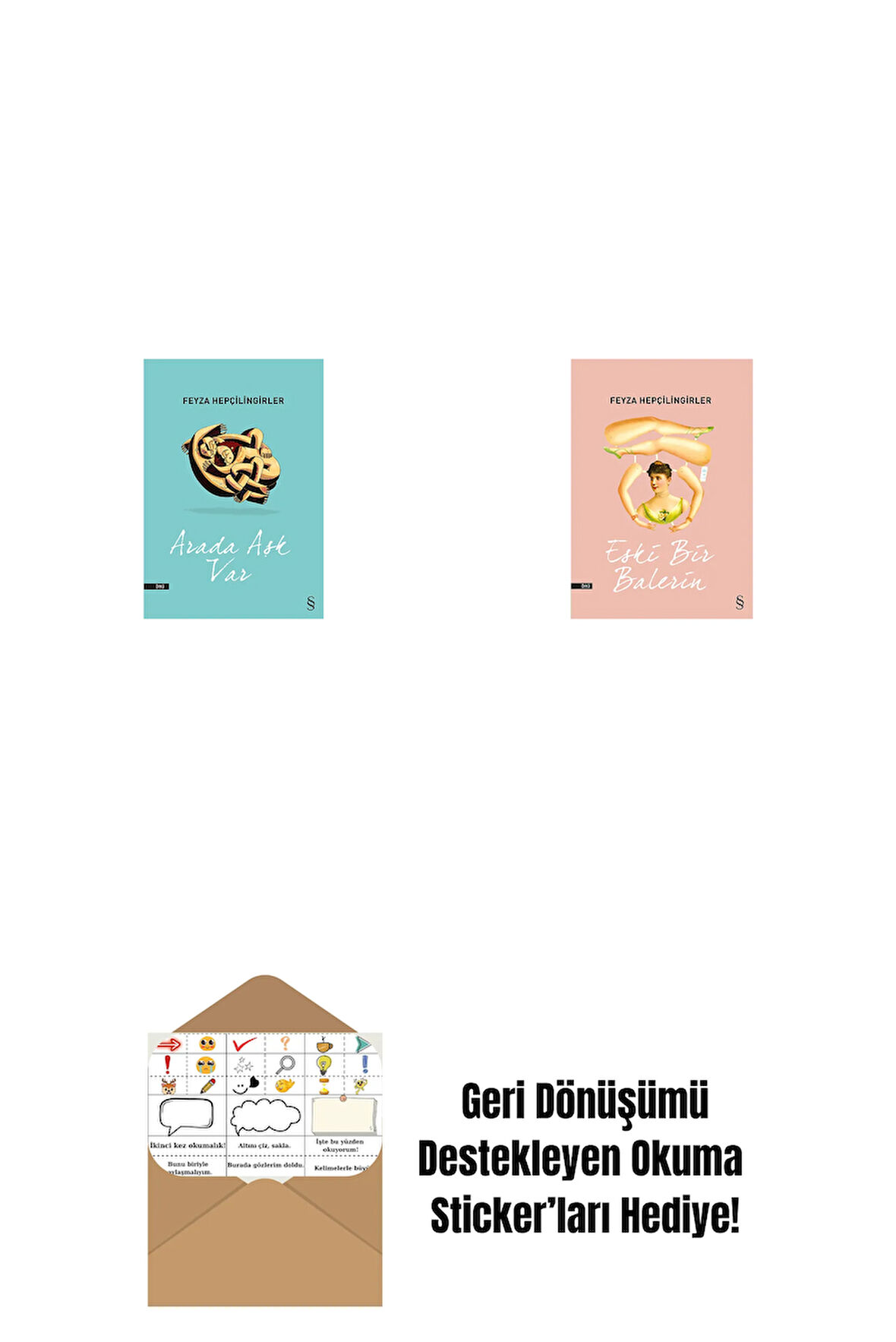 Arada Aşk Var + Eski Bir Balerin + Okuma Sticker'ları