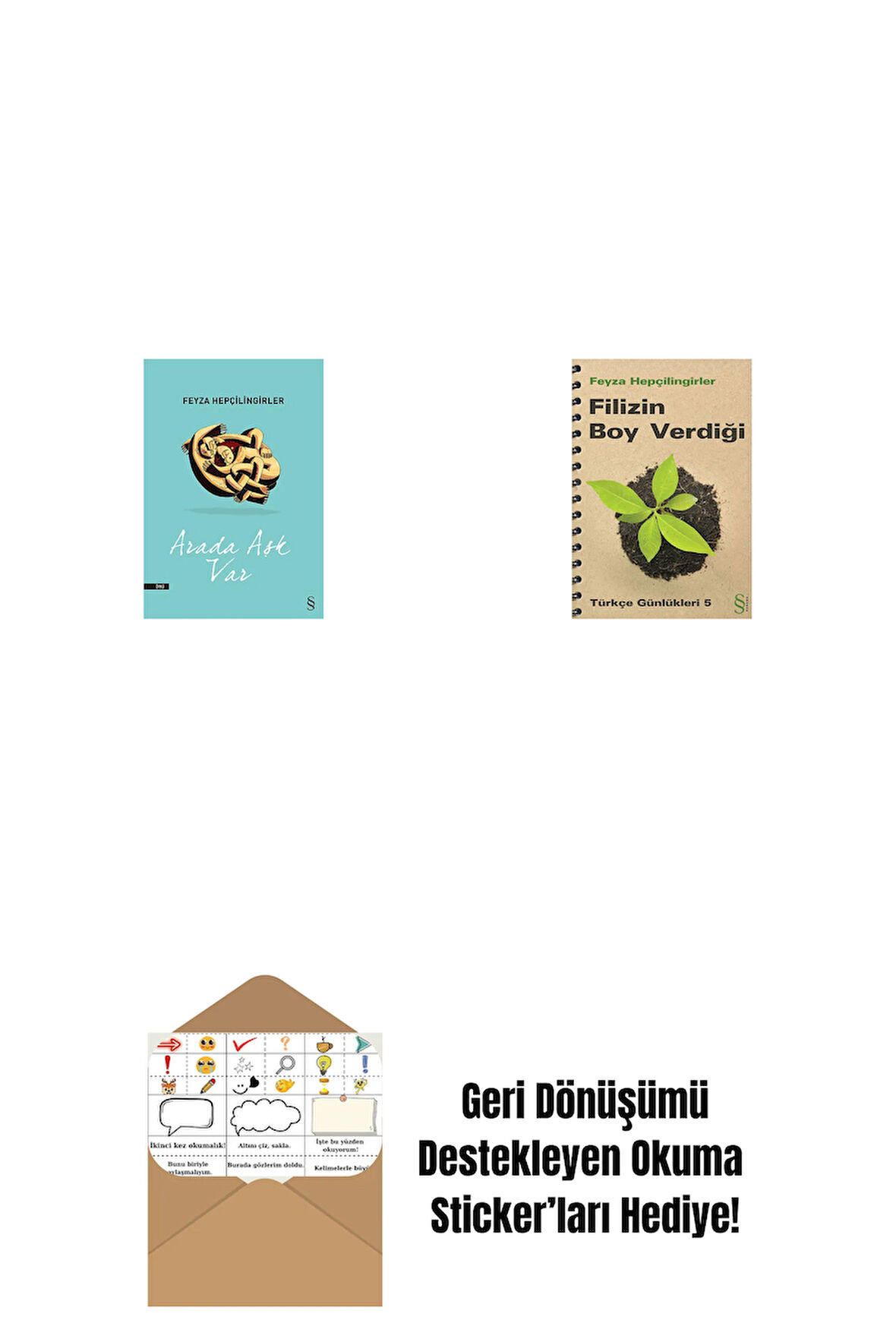 Arada Aşk Var + Filizin Boy Verdiği + Okuma Sticker'ları