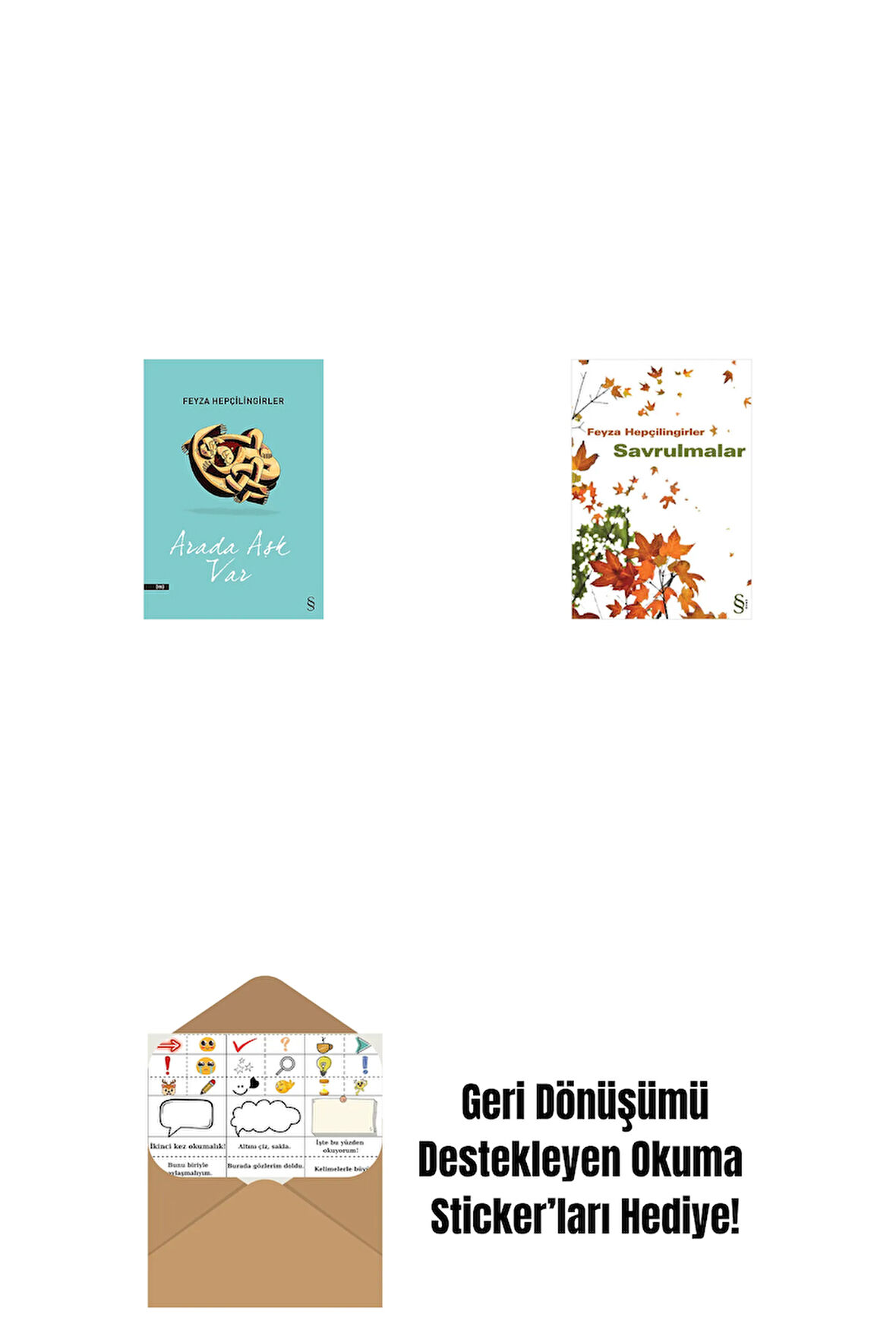 Arada Aşk Var + Savrulmalar + Okuma Sticker'ları