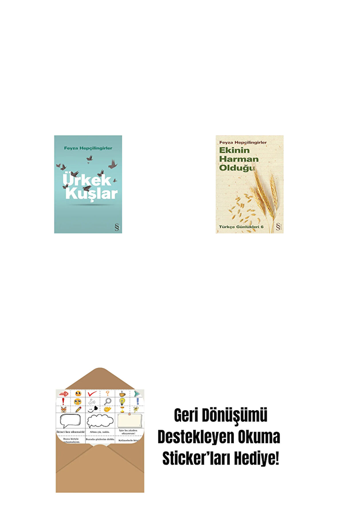 Ürkek Kuşlar + Ekinin Harman Olduğu + Okuma Sticker'ları