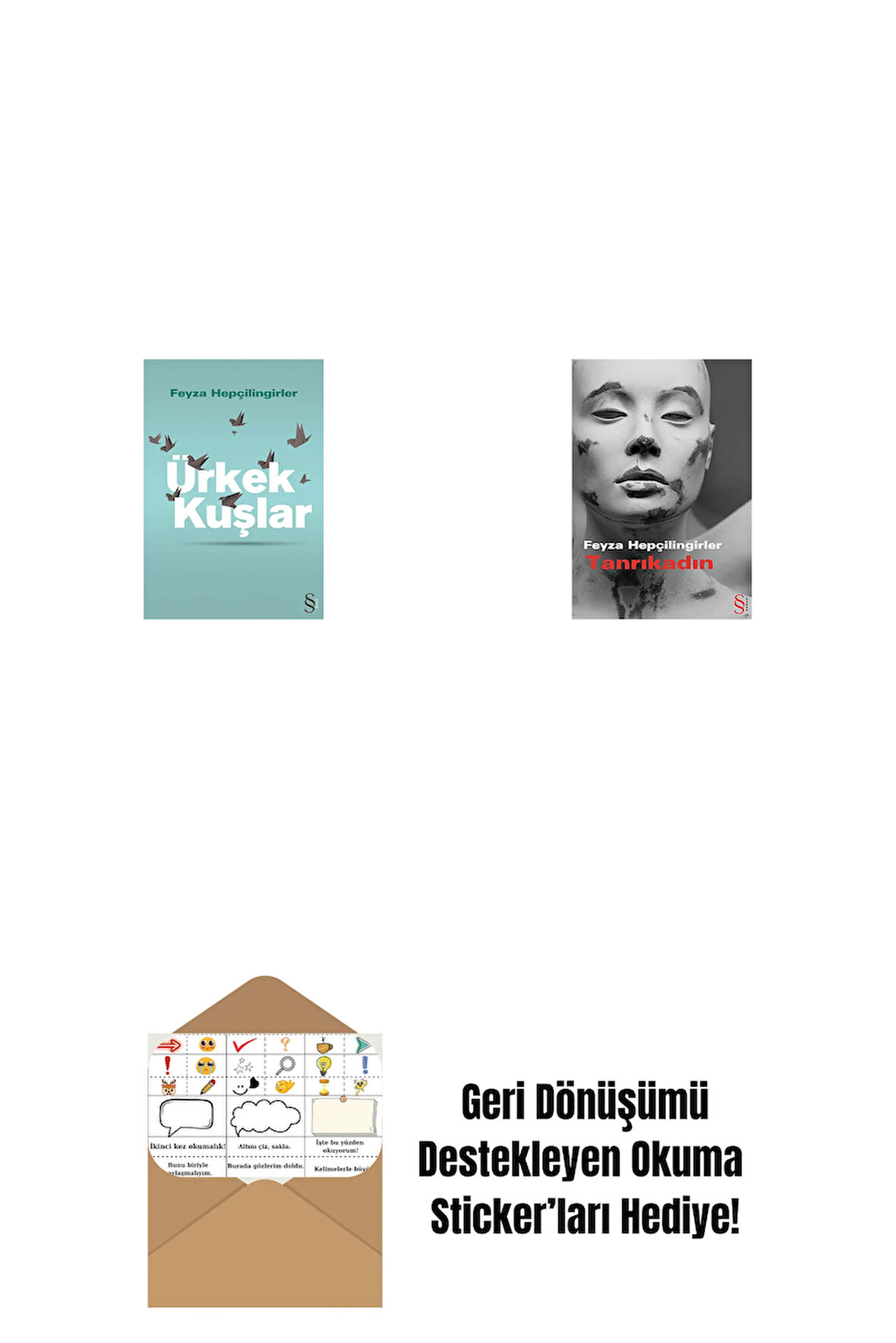 Ürkek Kuşlar + Tanrıkadın + Okuma Sticker'ları