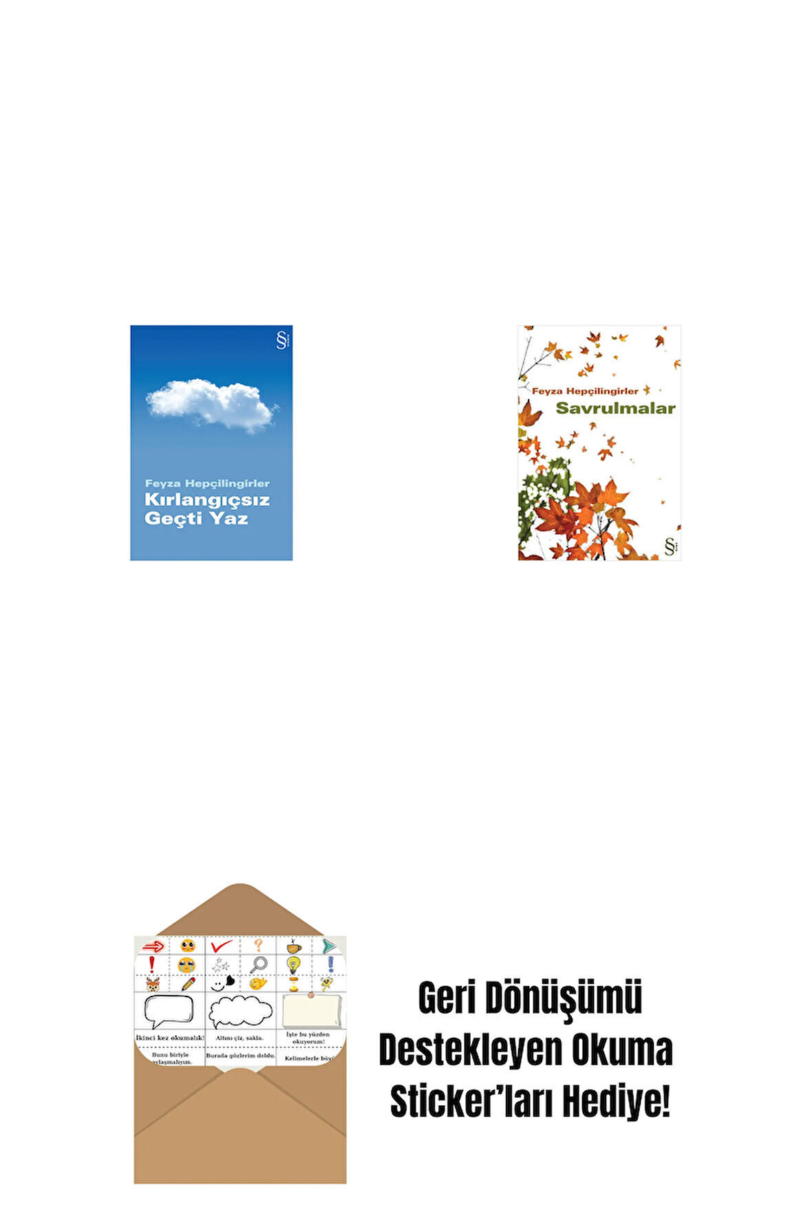 Kırlangıçsız Geçti Yaz + Savrulmalar + Okuma Sticker'ları