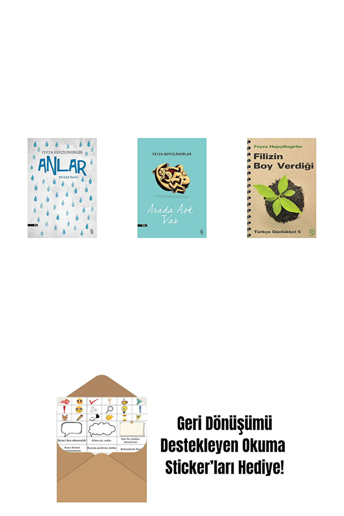 Anlar + Arada Aşk Var + Filizin Boy Verdiği + Okuma Sticker'ları