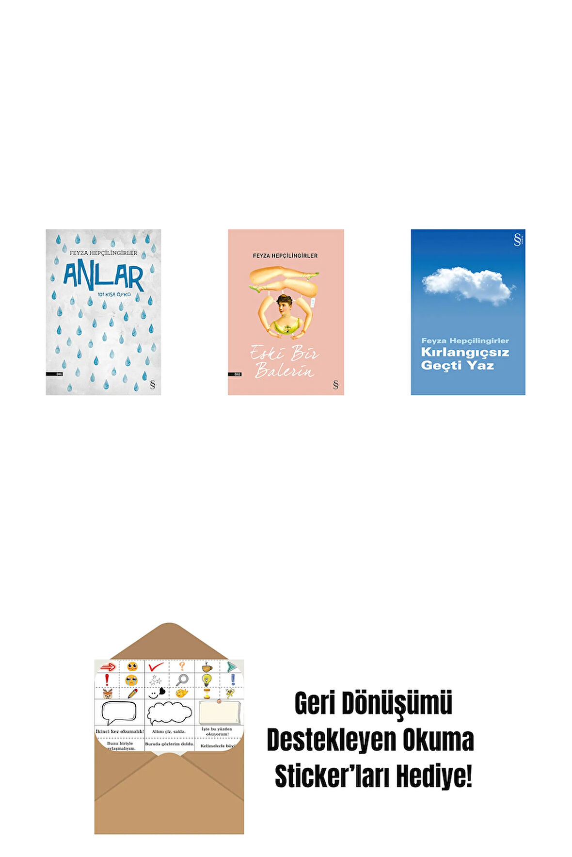 Anlar + Eski Bir Balerin + Kırlangıçsız Geçti Yaz + Okuma Sticker'ları