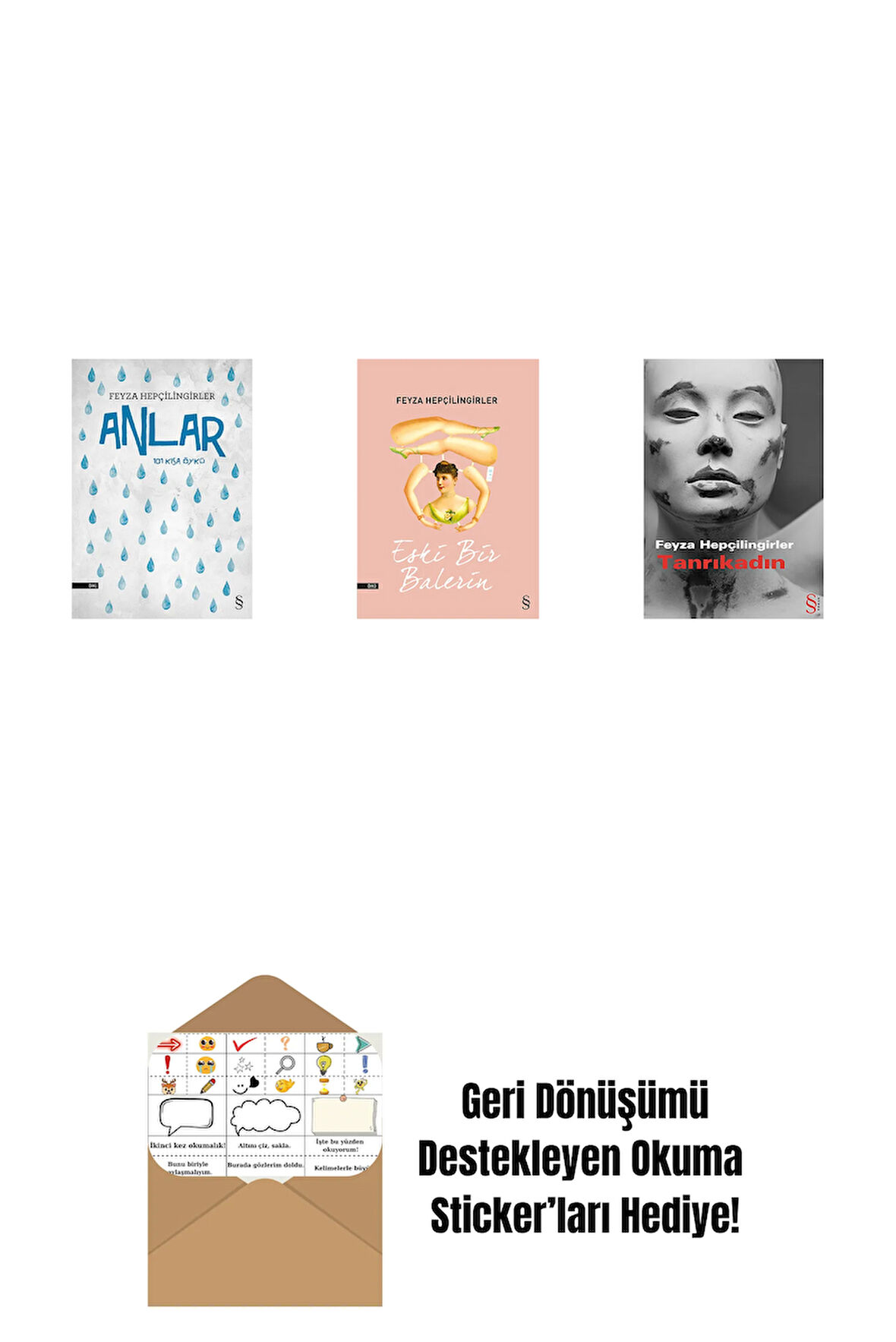 Anlar + Eski Bir Balerin + Tanrıkadın + Okuma Sticker'ları