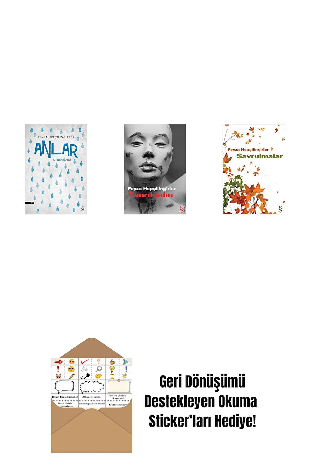 Anlar + Tanrıkadın + Savrulmalar + Okuma Sticker'ları