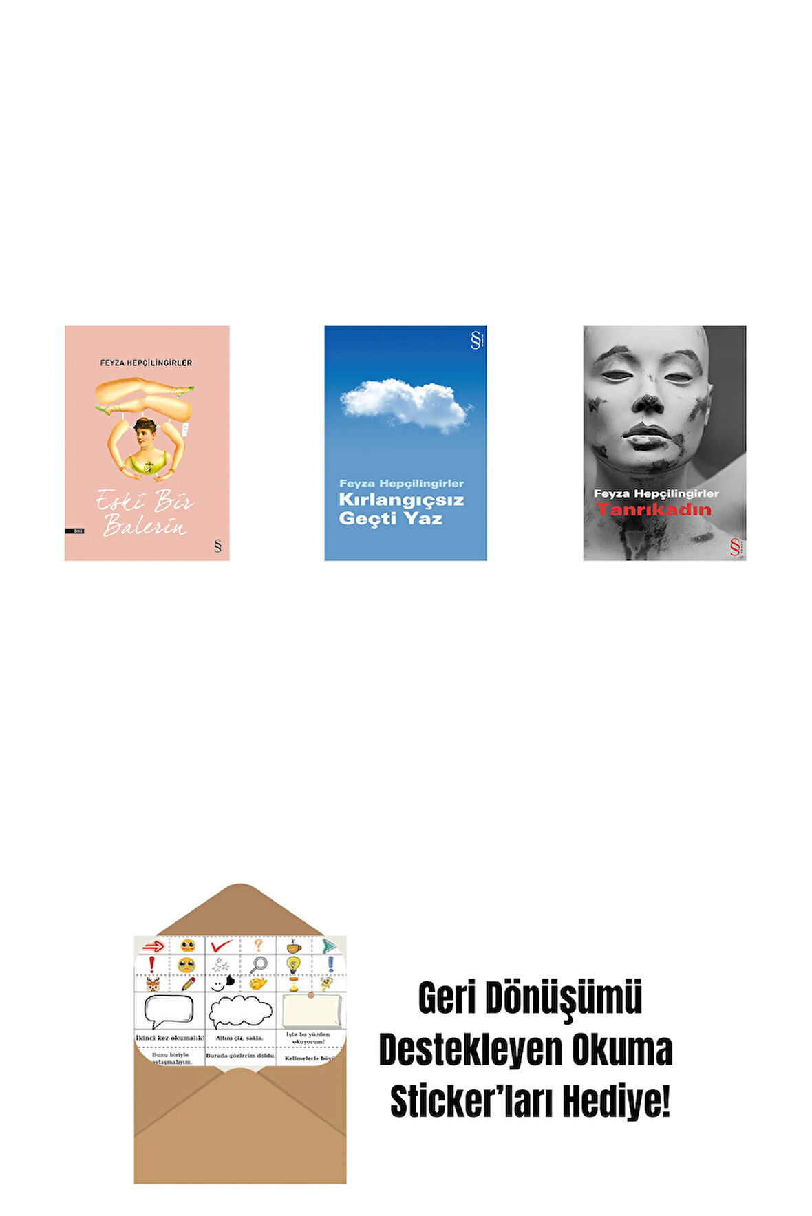 Eski Bir Balerin + Kırlangıçsız Geçti Yaz + Tanrıkadın + Okuma Sticker'ları