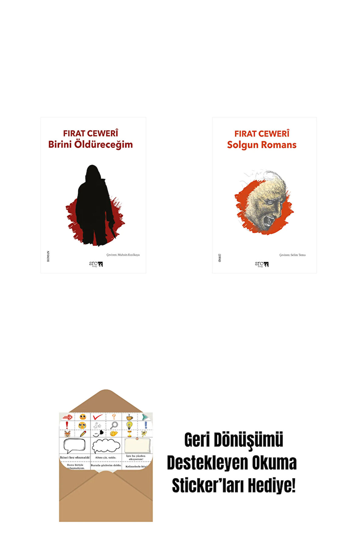 Birini Öldüreceğim + Solgun Romans + Okuma Sticker'ları