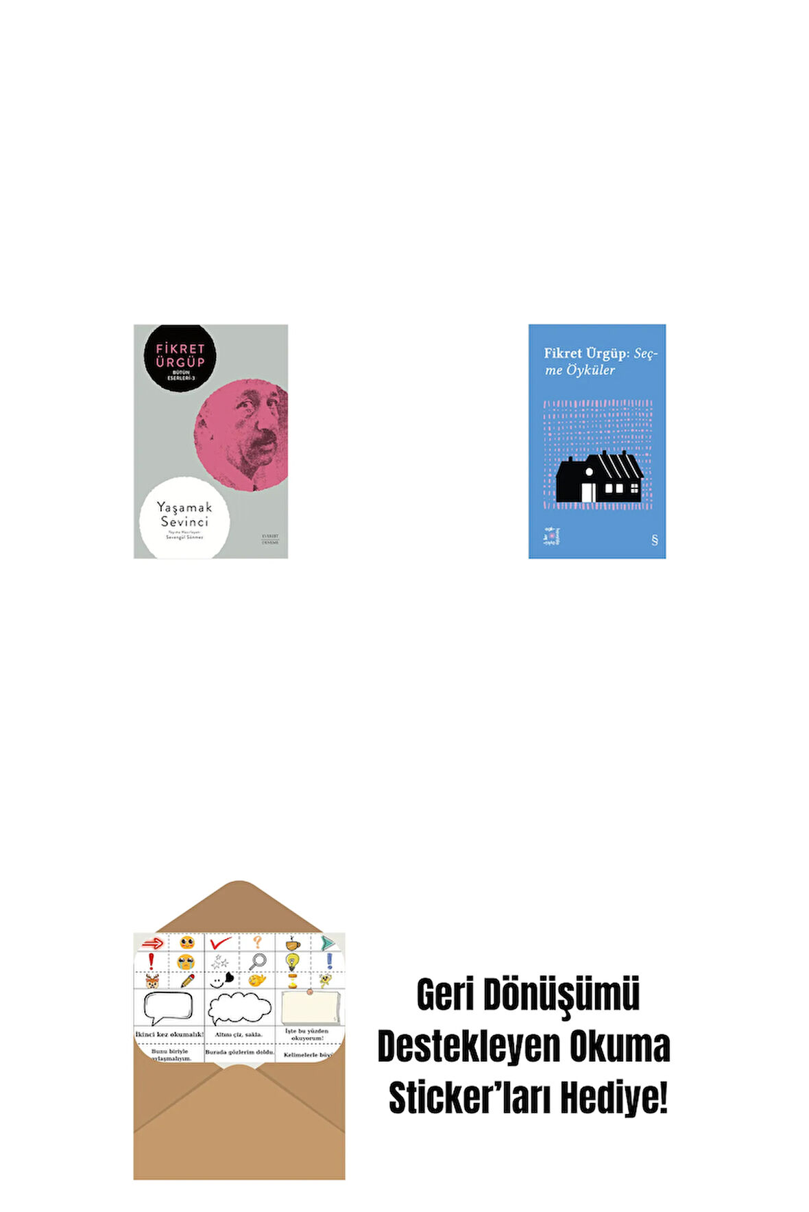 Yaşamak Sevinci + Everest Açıkhava 10 - Fikret Ürgüp Seçme Öyküler + Okuma Sticker'ları