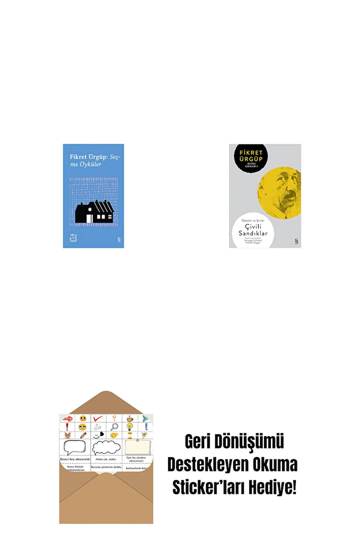 Everest Açıkhava 10 - Fikret Ürgüp Seçme Öyküler + Çivili Sandıklar + Okuma Sticker'ları