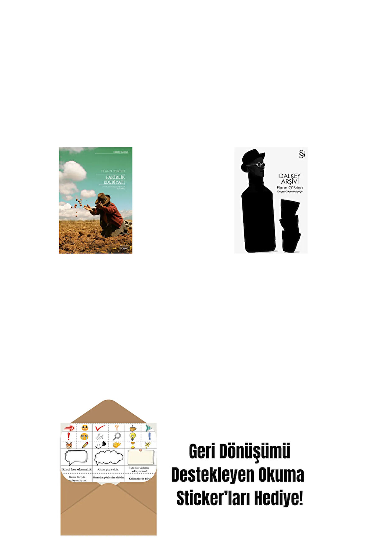 Fakirlik Edebiyatı + Dalkey Arşivi + Okuma Sticker'ları