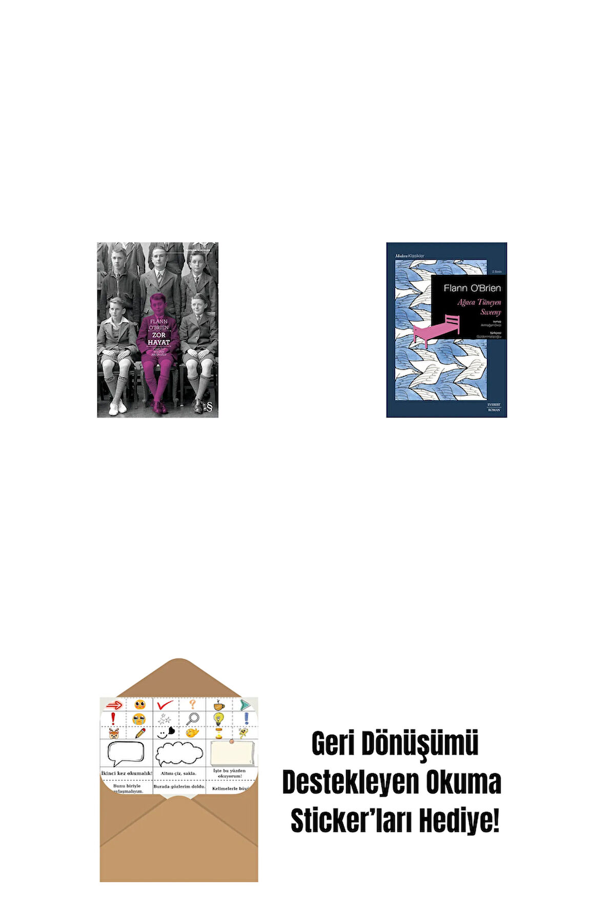 Zor Hayat + Ağaca Tüneyen Sweeny + Okuma Sticker'ları