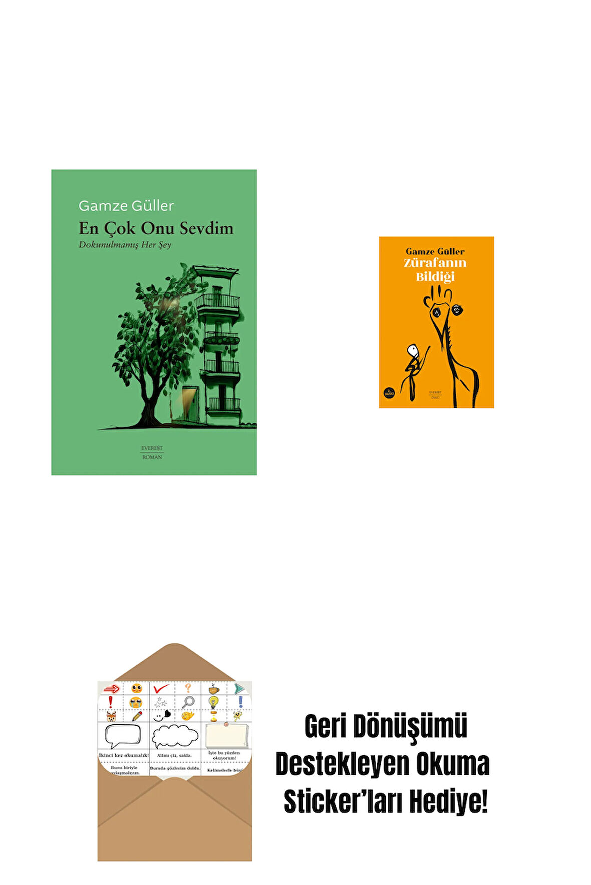 En Çok Onu Sevdim + Zürafanın Bildiği + Okuma Sticker'ları