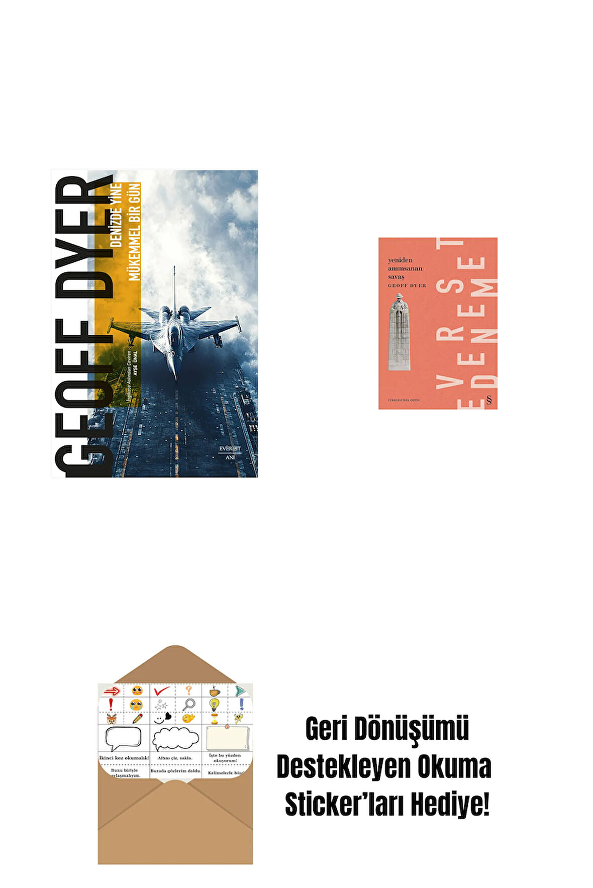 Denizde Yine Mükemmel Bir Gün + Yeniden Anımsanan Savaş + Okuma Sticker'ları