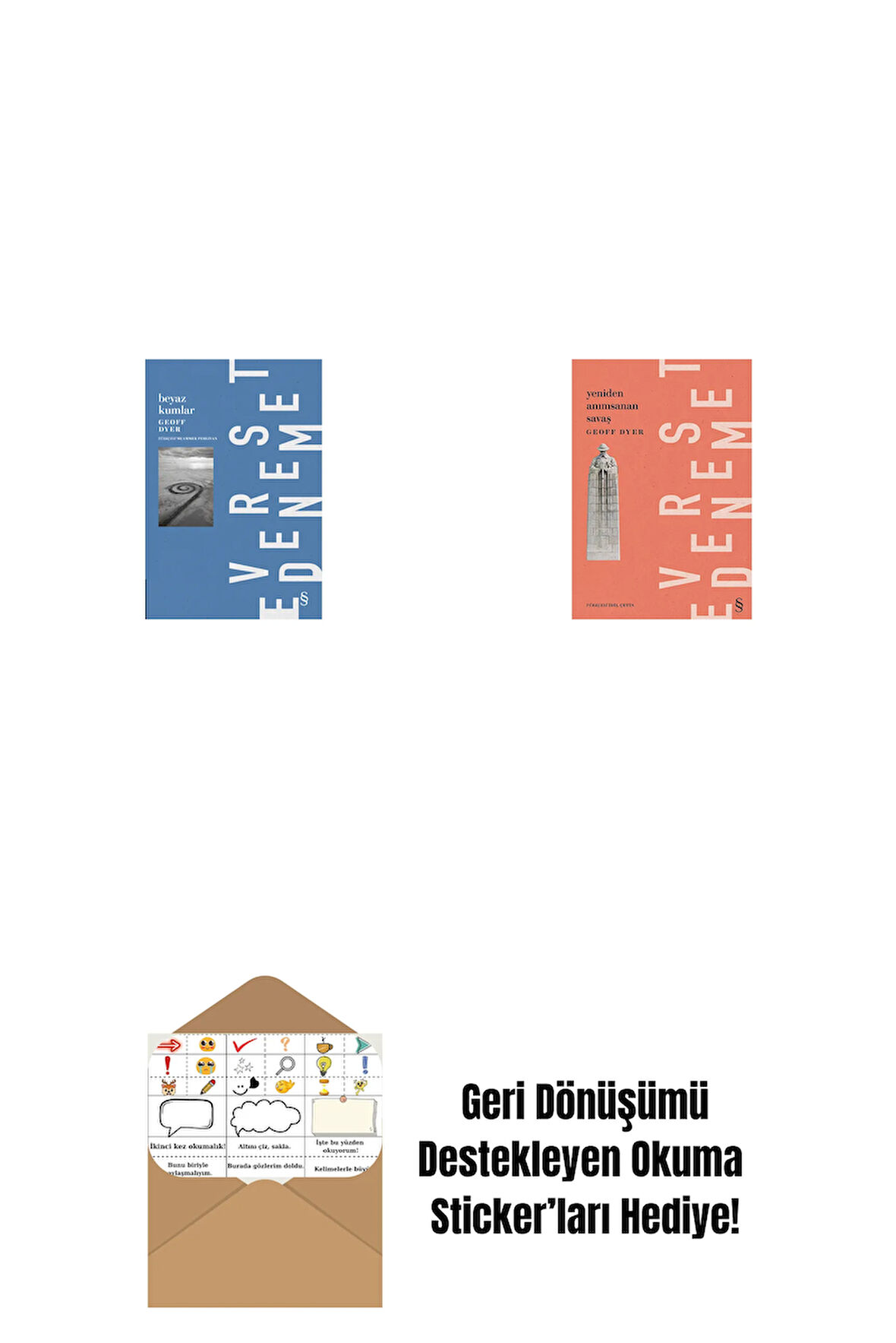 Beyaz Kumlar + Yeniden Anımsanan Savaş + Okuma Sticker'ları