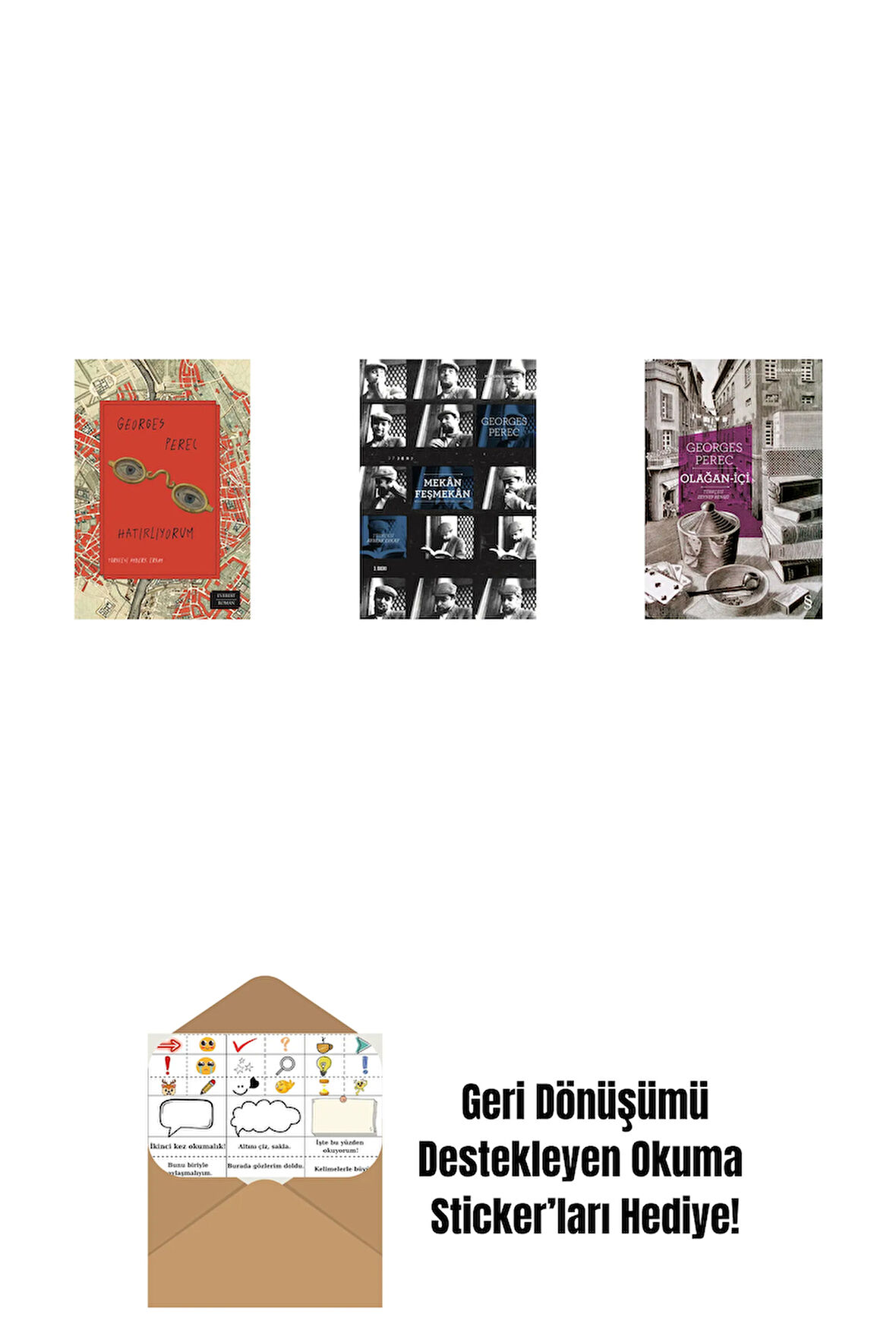 Hatırlıyorum + Mekân Feşmekân + Olağan-İçi + Okuma Sticker'ları