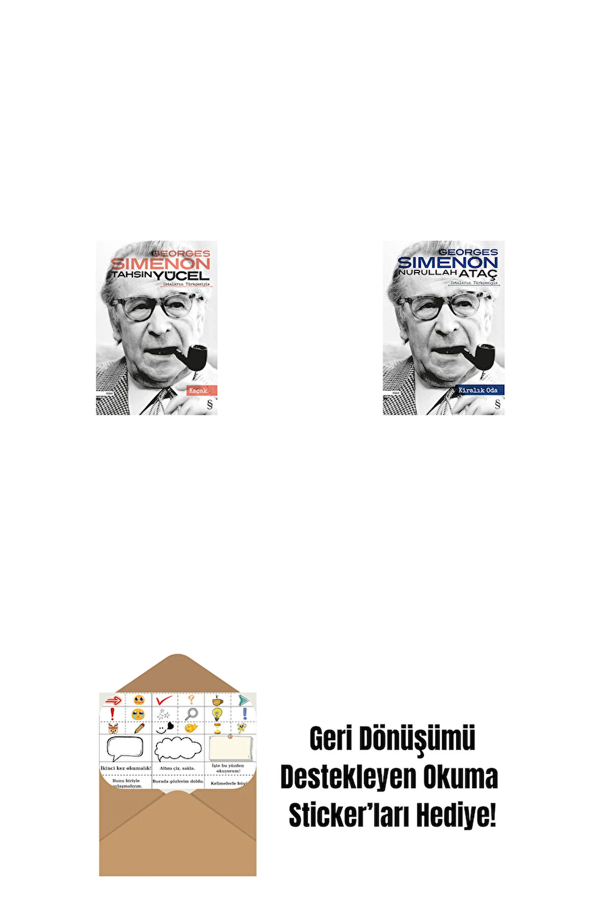 Kaçak + Kiralık Oda + Okuma Sticker'ları