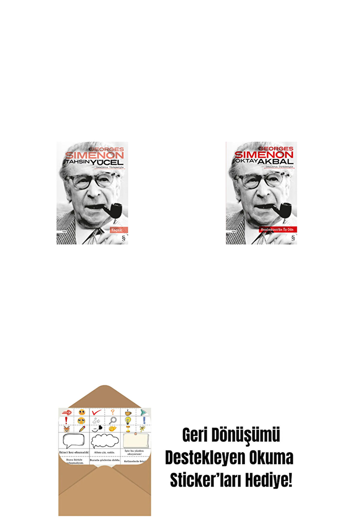 Kaçak + Manhattan'da Üç Oda + Okuma Sticker'ları