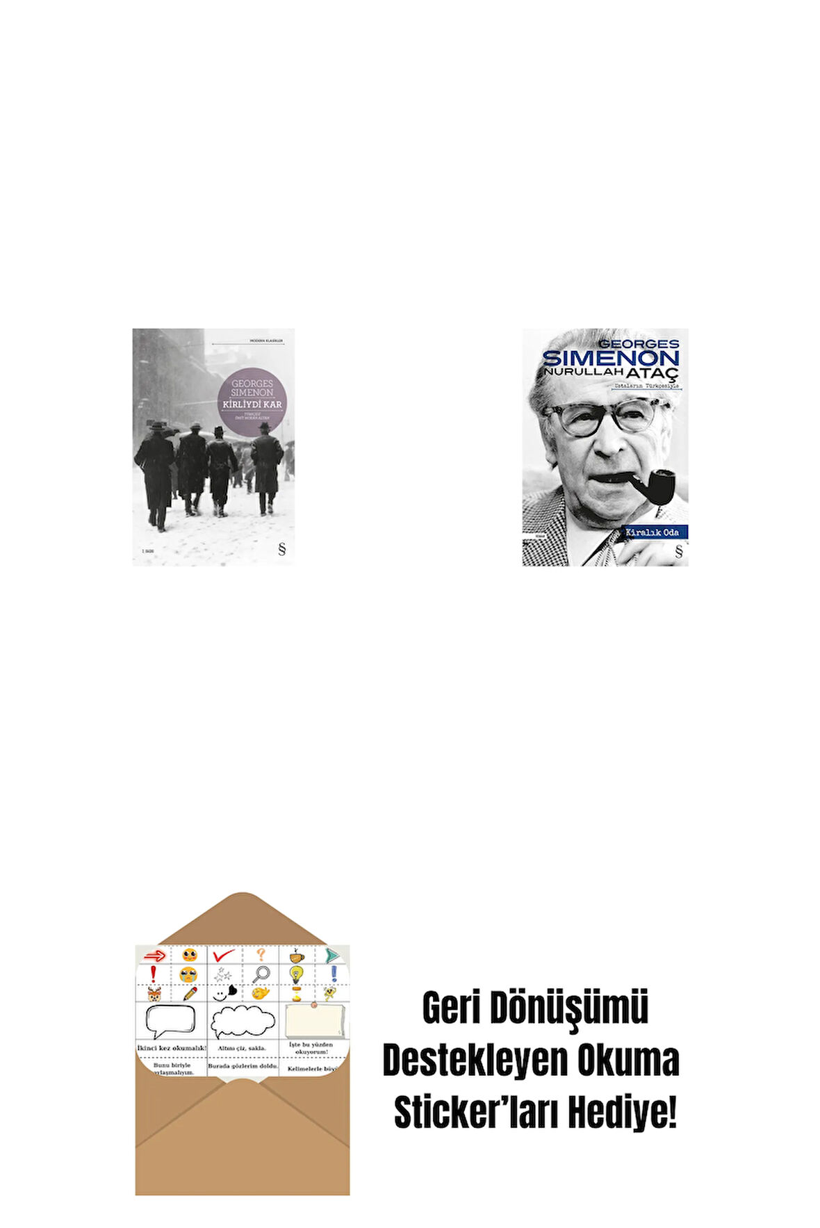 Kirliydi Kar + Kiralık Oda + Okuma Sticker'ları