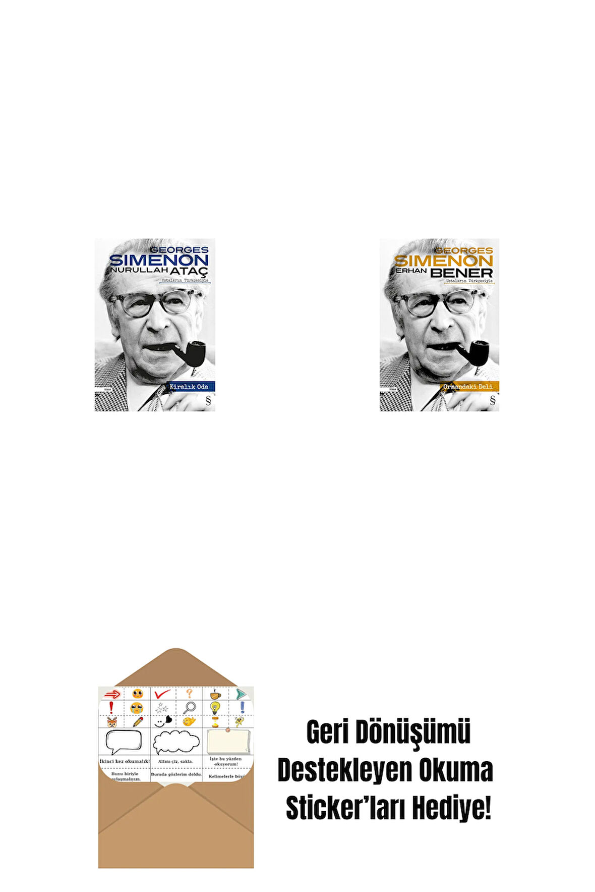 Kiralık Oda + Ormandaki Deli + Okuma Sticker'ları