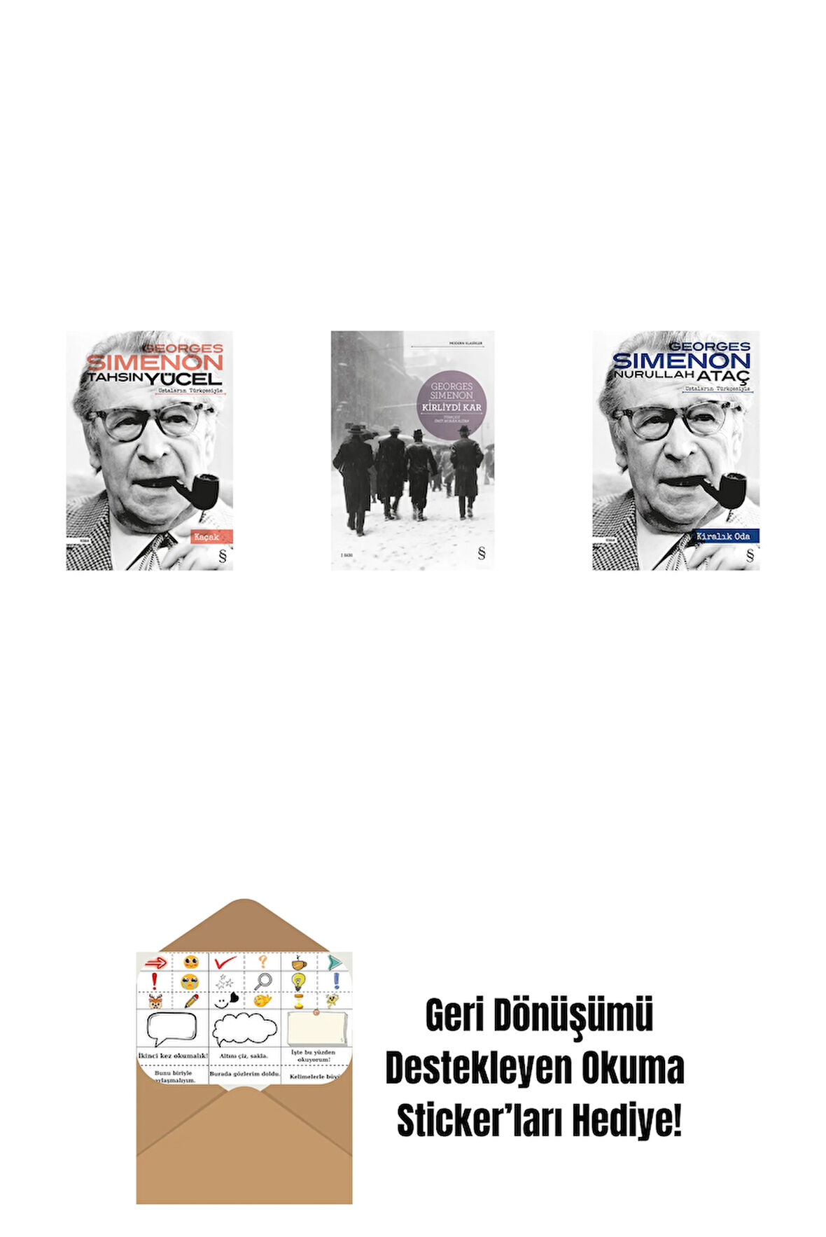 Kaçak + Kirliydi Kar + Kiralık Oda + Okuma Sticker'ları