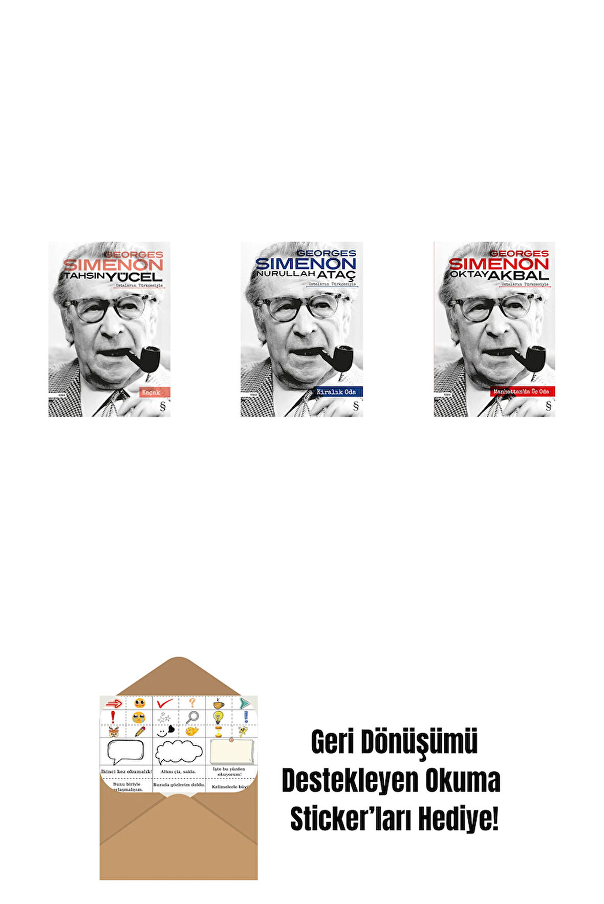 Kaçak + Kiralık Oda + Manhattan'da Üç Oda + Okuma Sticker'ları